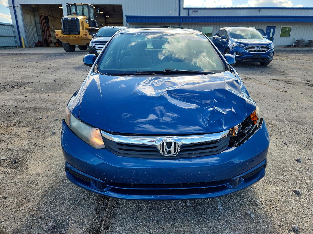 2012 Honda Civic Ex Синий vin: 19XFB2F88CE082004