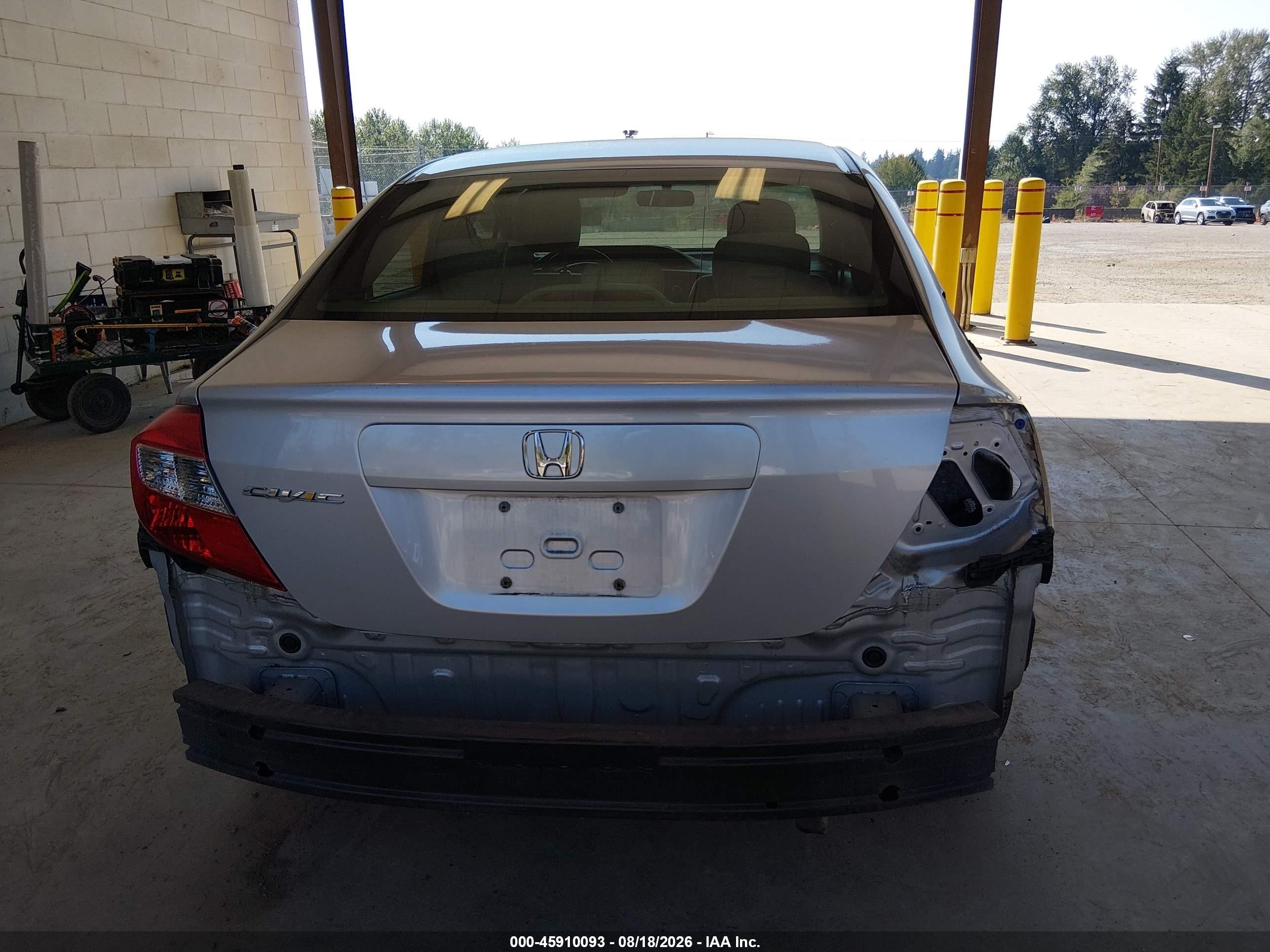 2012 Honda Civic Ex Silver vin: 19XFB2F88CE104471