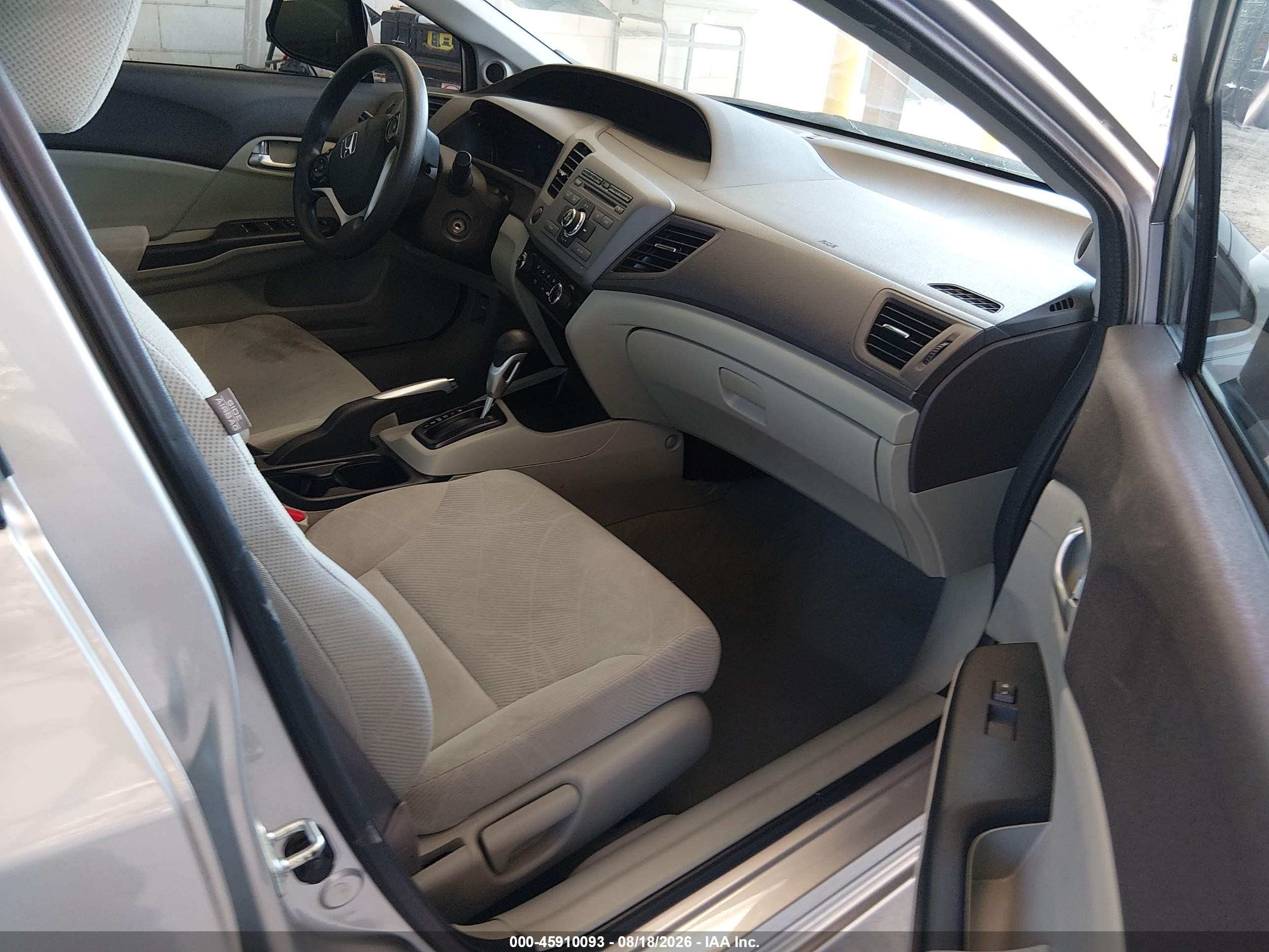 2012 Honda Civic Ex Silver vin: 19XFB2F88CE104471