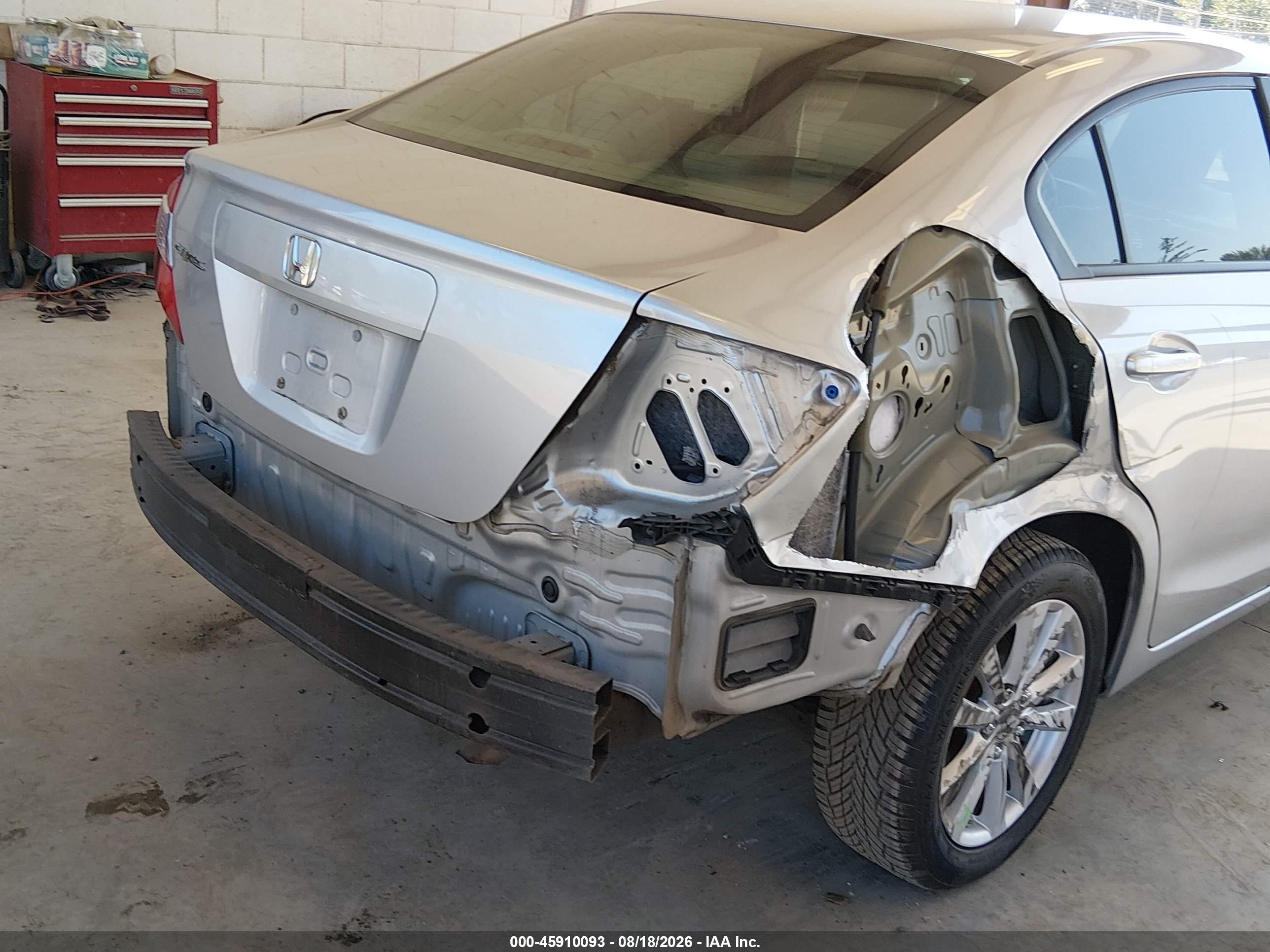 2012 Honda Civic Ex Silver vin: 19XFB2F88CE104471