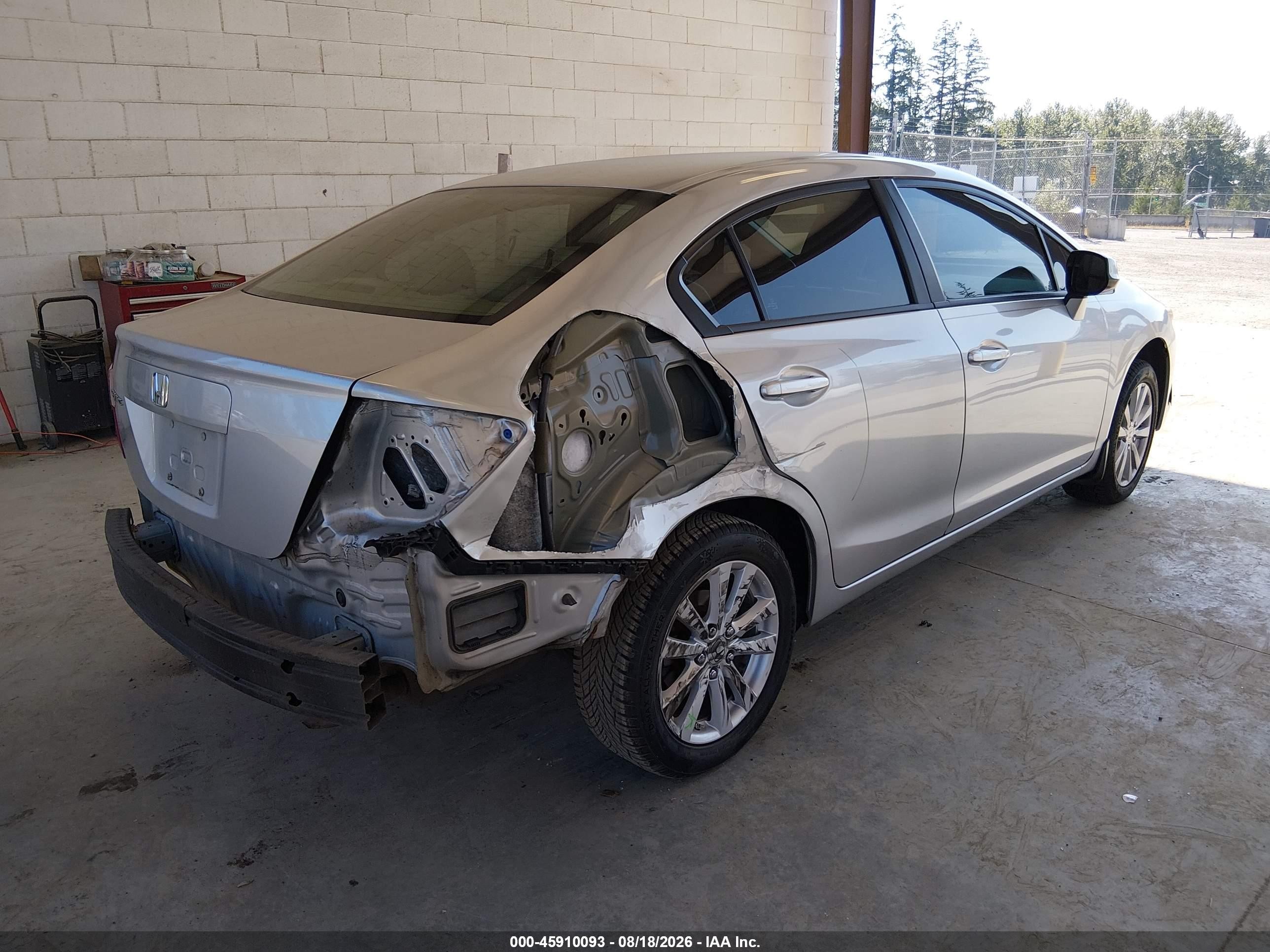 2012 Honda Civic Ex Silver vin: 19XFB2F88CE104471