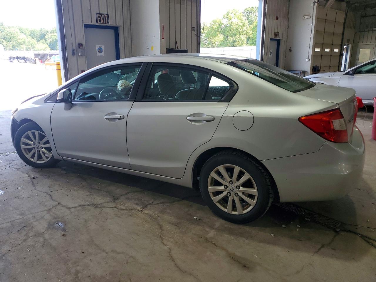 2012 Honda Civic Ex Silver vin: 19XFB2F88CE308865
