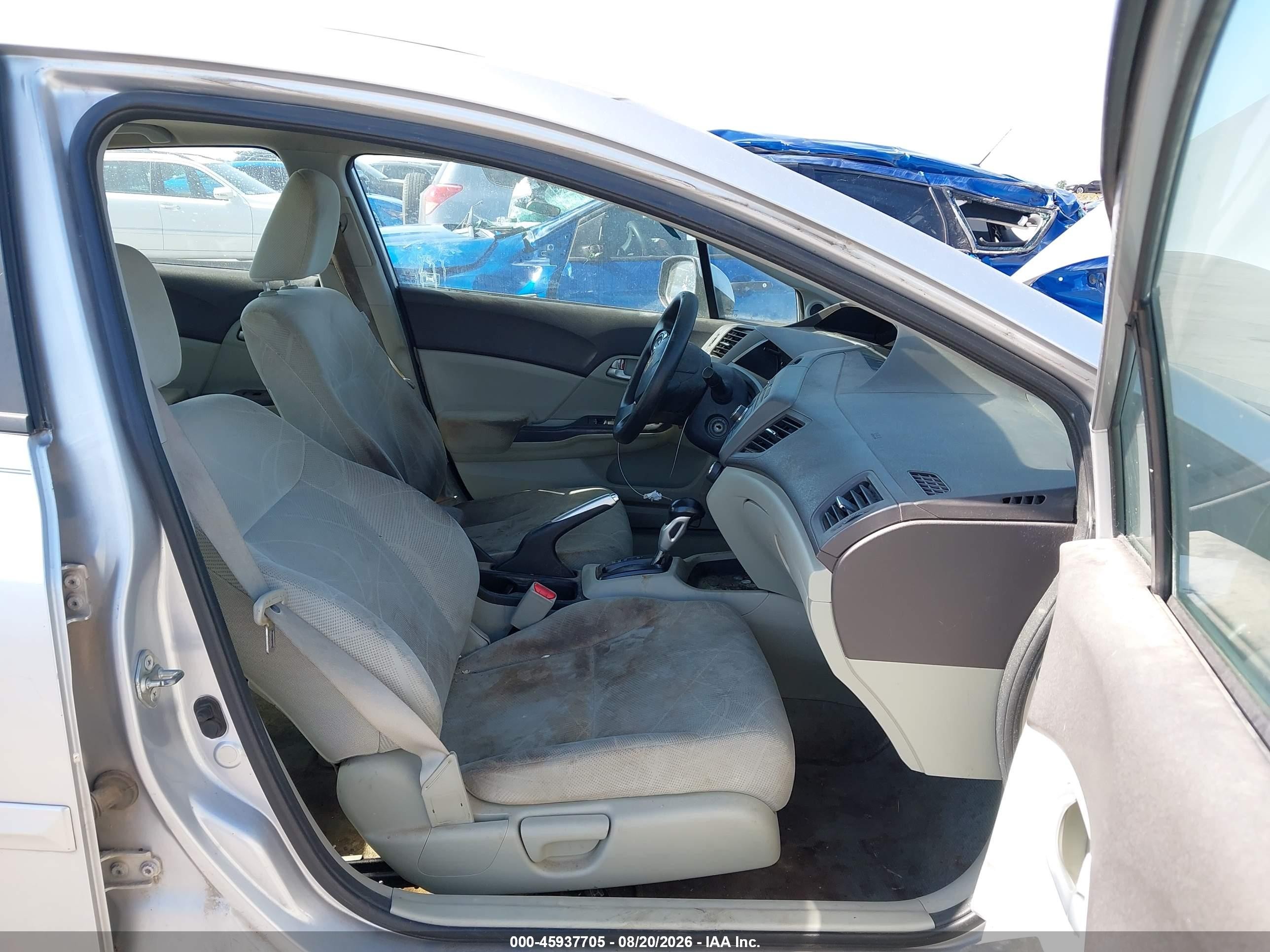 2012 Honda Civic Ex Silver vin: 19XFB2F88CE310972