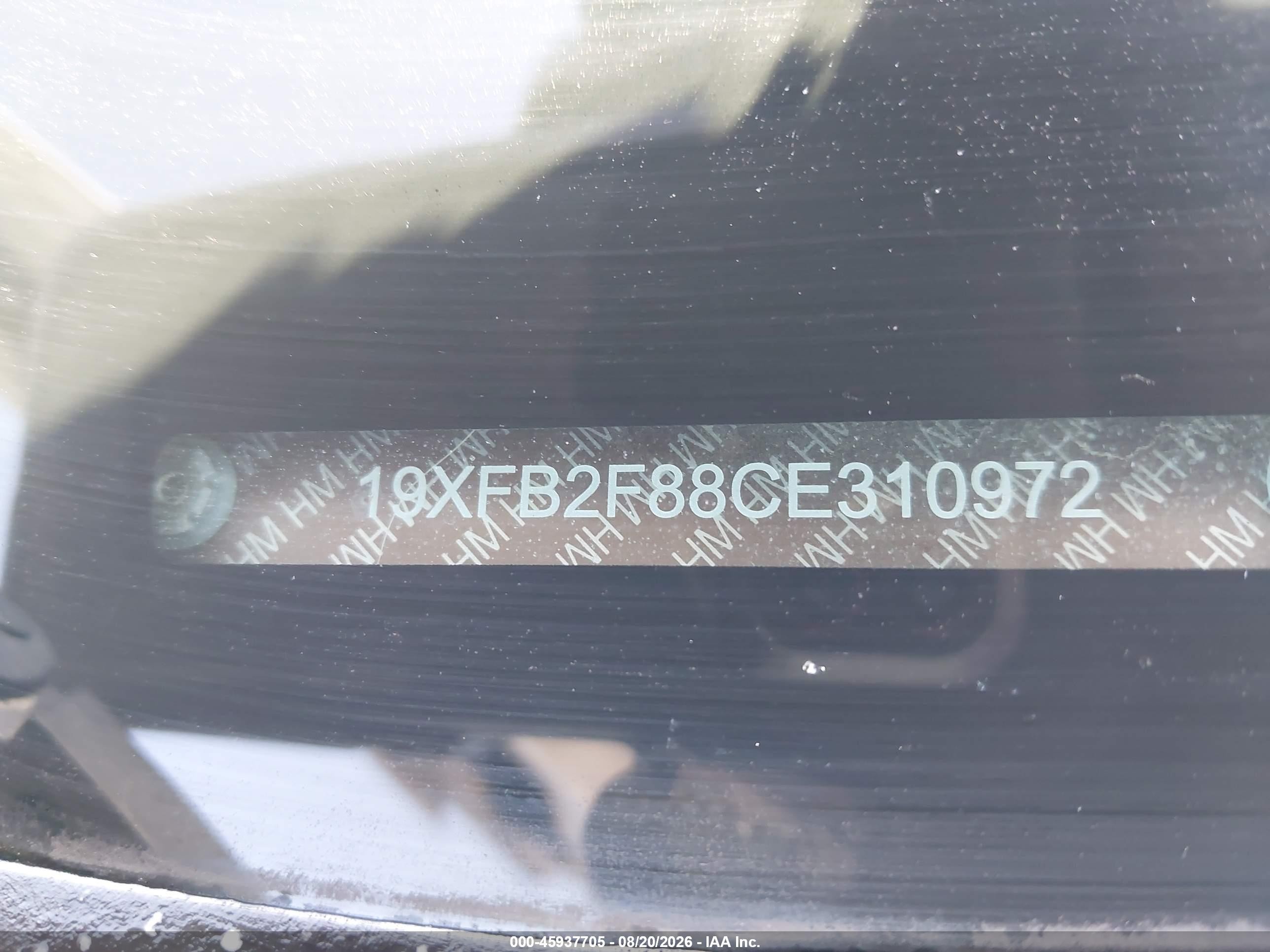 2012 Honda Civic Ex Silver vin: 19XFB2F88CE310972