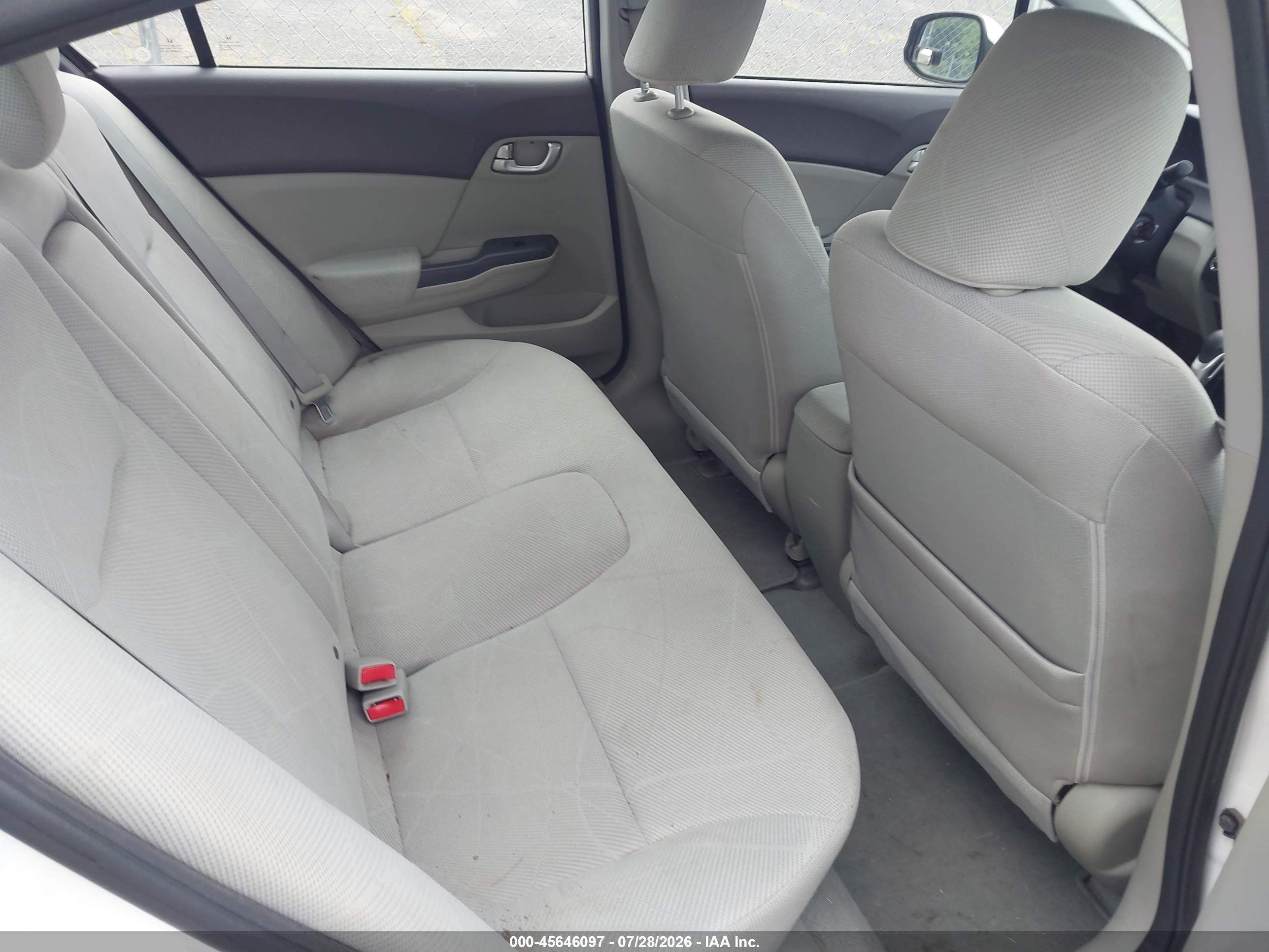 2012 Honda Civic Ex White vin: 19XFB2F88CE316433