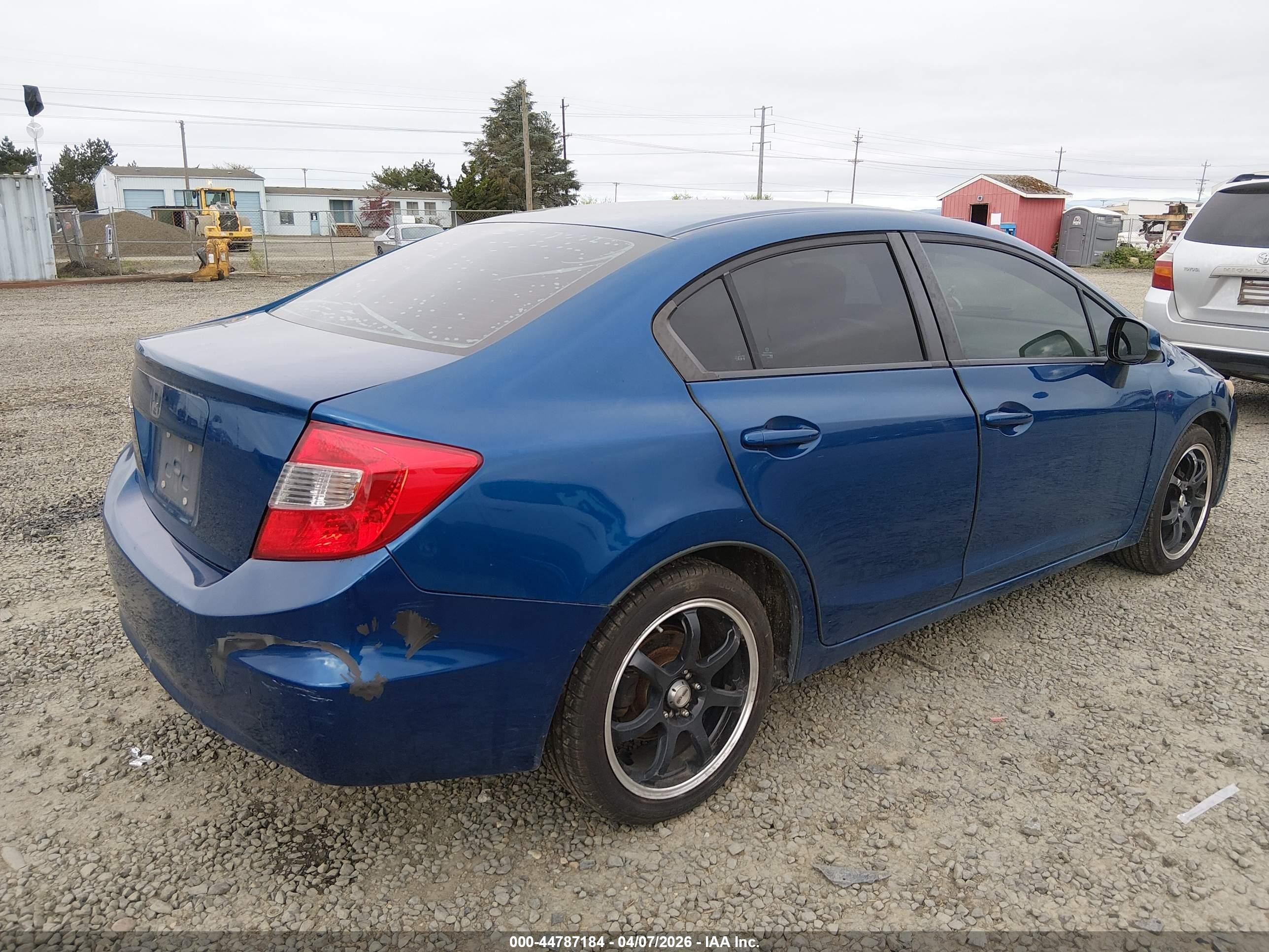 2012 Honda Civic Ex Dark Blue vin: 19XFB2F88CE328095