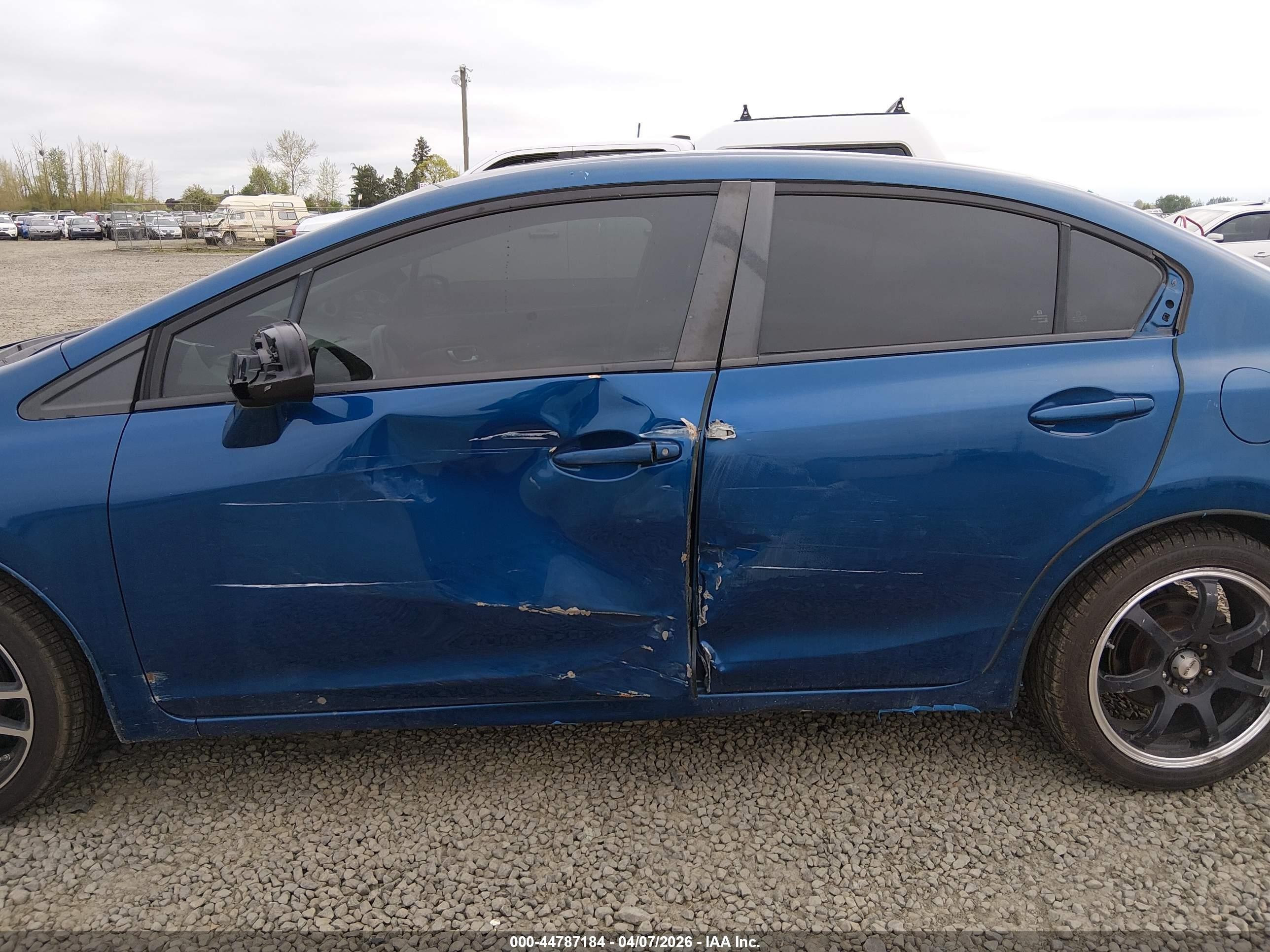 2012 Honda Civic Ex Dark Blue vin: 19XFB2F88CE328095