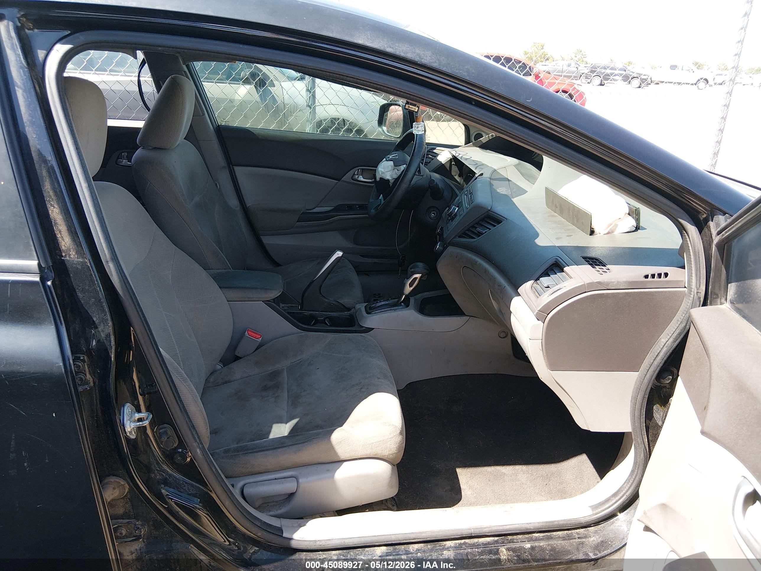 2012 Honda Civic Ex Black vin: 19XFB2F88CE353353