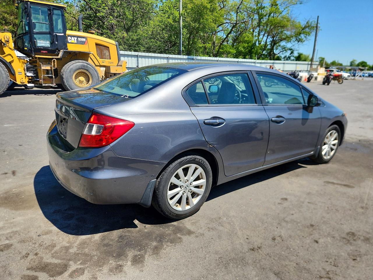 2012 Honda Civic Ex Gray vin: 19XFB2F88CE371335