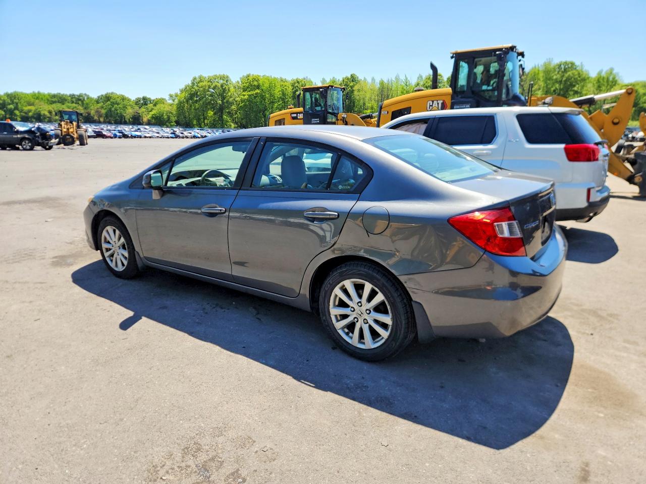 2012 Honda Civic Ex Gray vin: 19XFB2F88CE371335