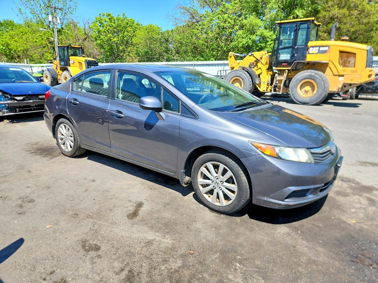 2012 Honda Civic Ex Gray vin: 19XFB2F88CE371335