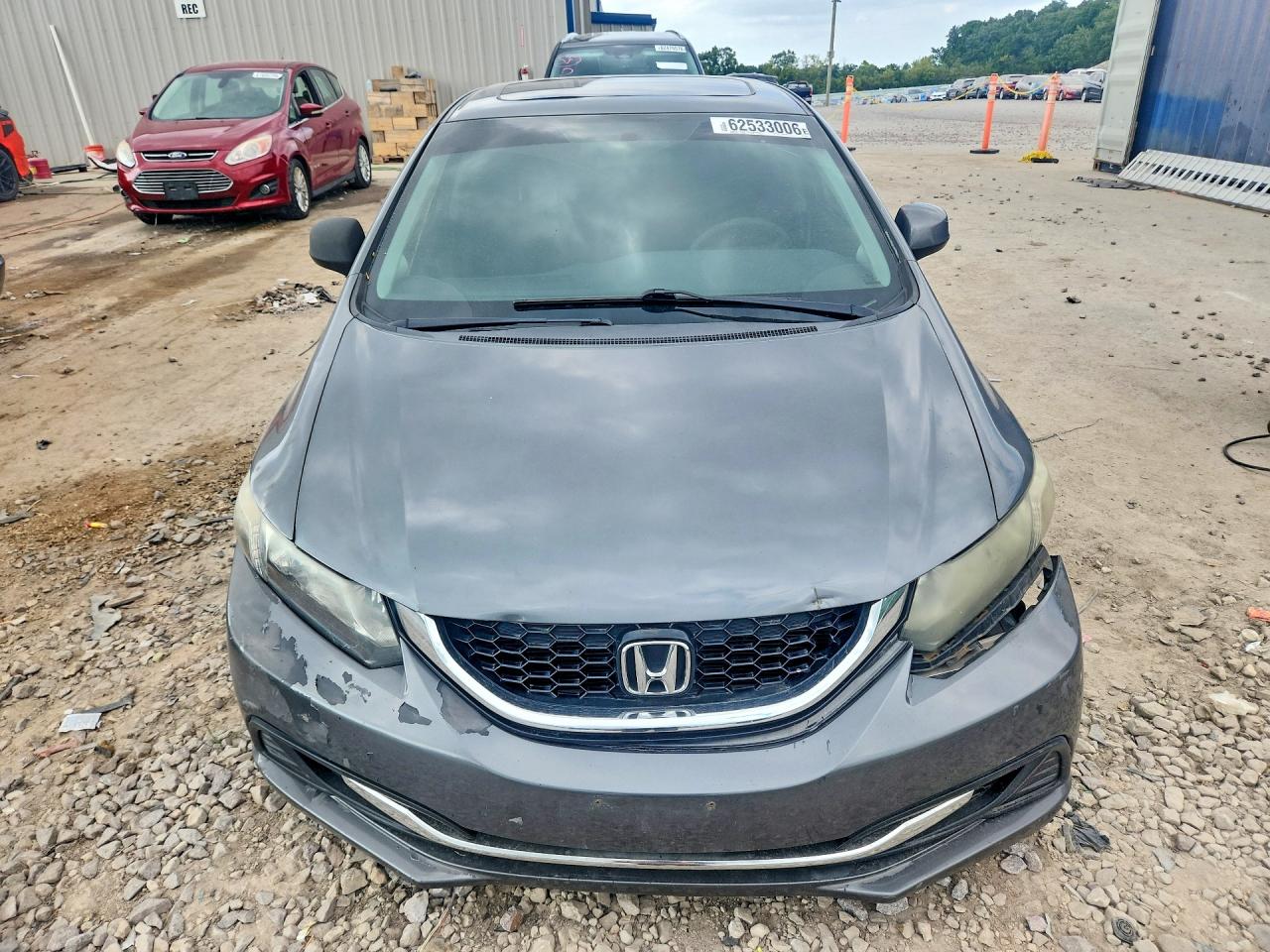 2013 Honda Civic Ex Gray vin: 19XFB2F88DE008129