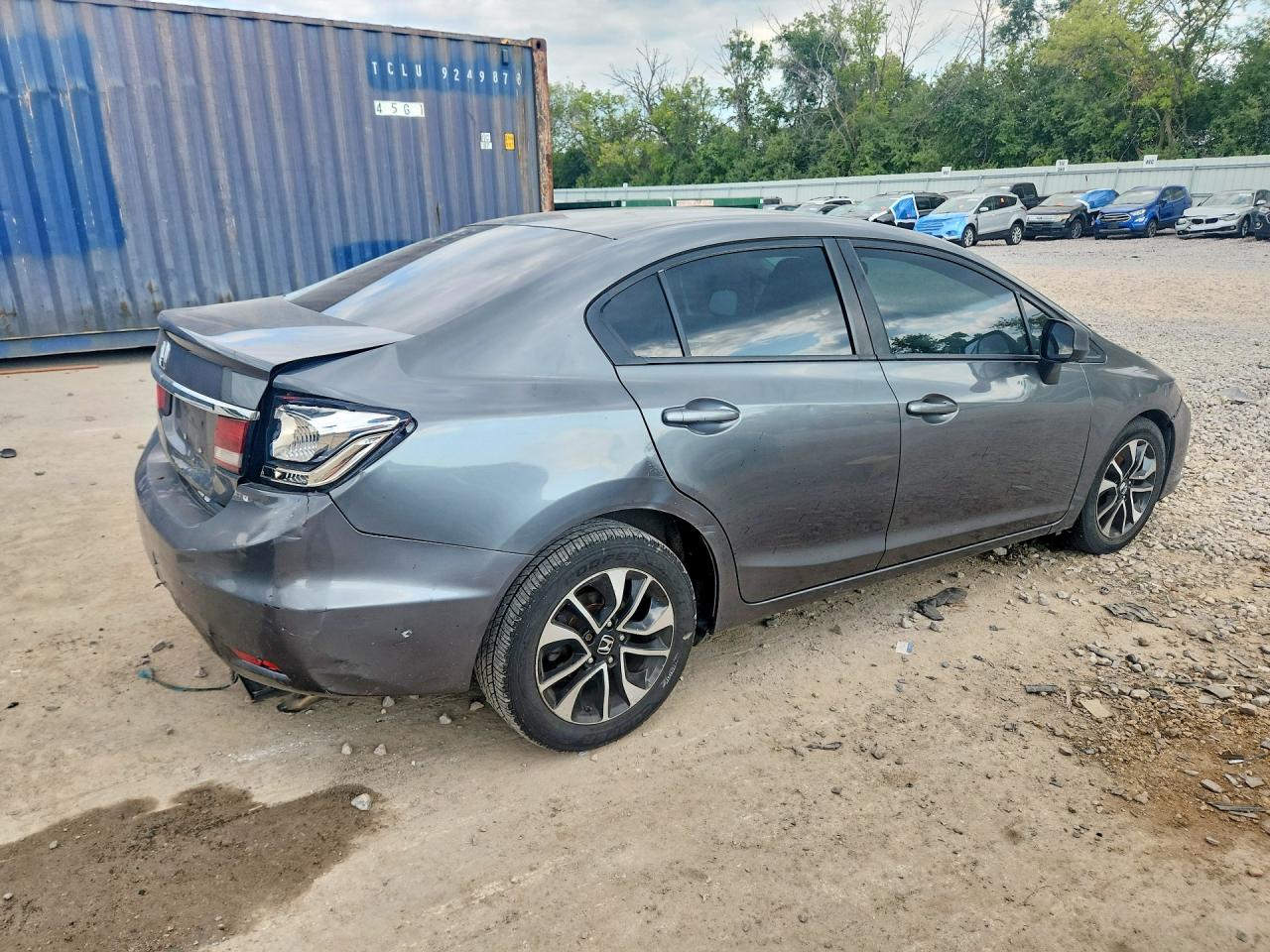 2013 Honda Civic Ex Gray vin: 19XFB2F88DE008129