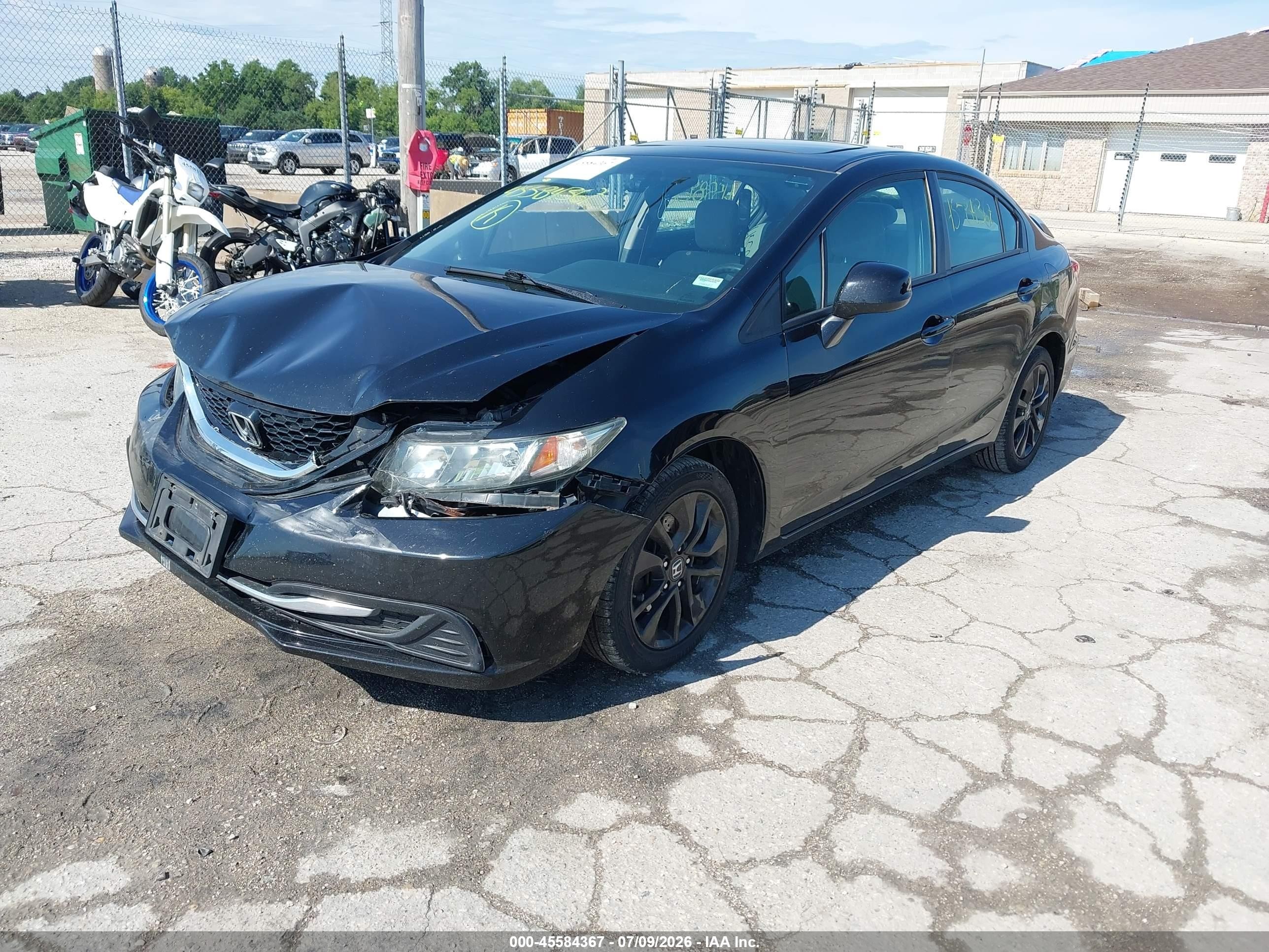 2013 Honda Civic Ex Black vin: 19XFB2F88DE014187
