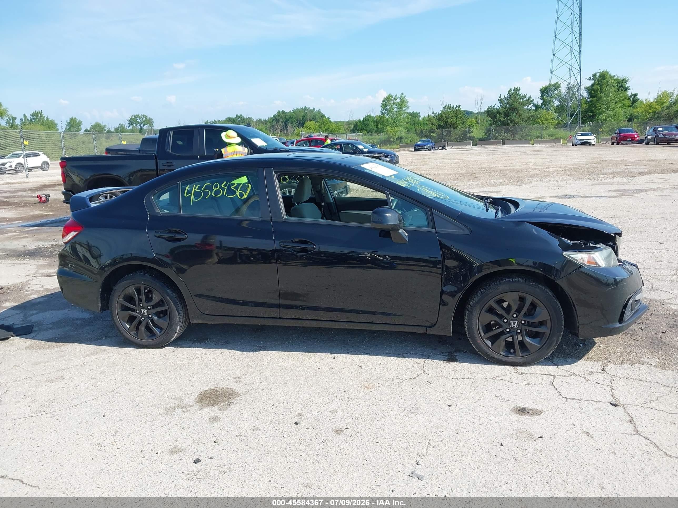 2013 Honda Civic Ex Black vin: 19XFB2F88DE014187
