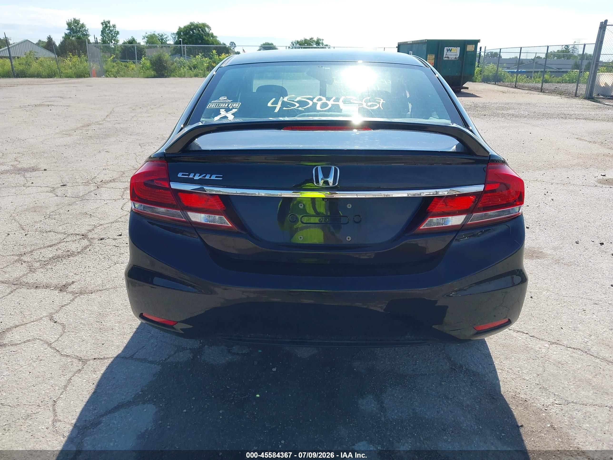 2013 Honda Civic Ex Black vin: 19XFB2F88DE014187