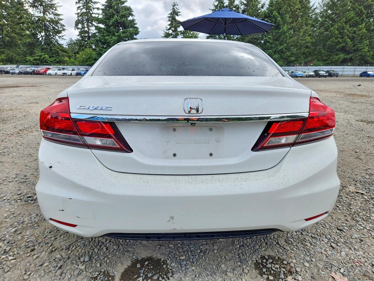 2013 Honda Civic Ex White vin: 19XFB2F88DE038487