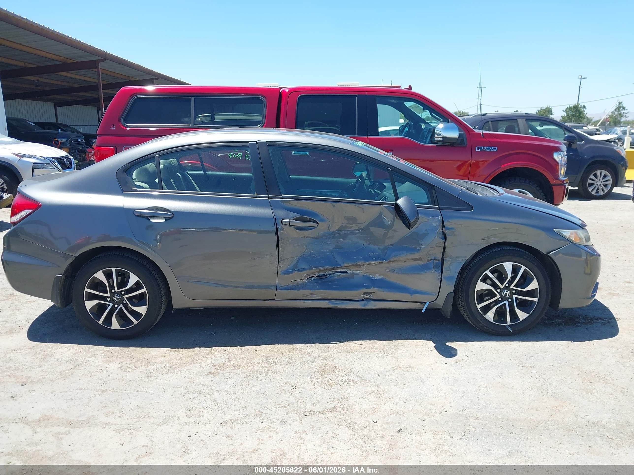 2013 Honda Civic Ex Серый vin: 19XFB2F88DE050848