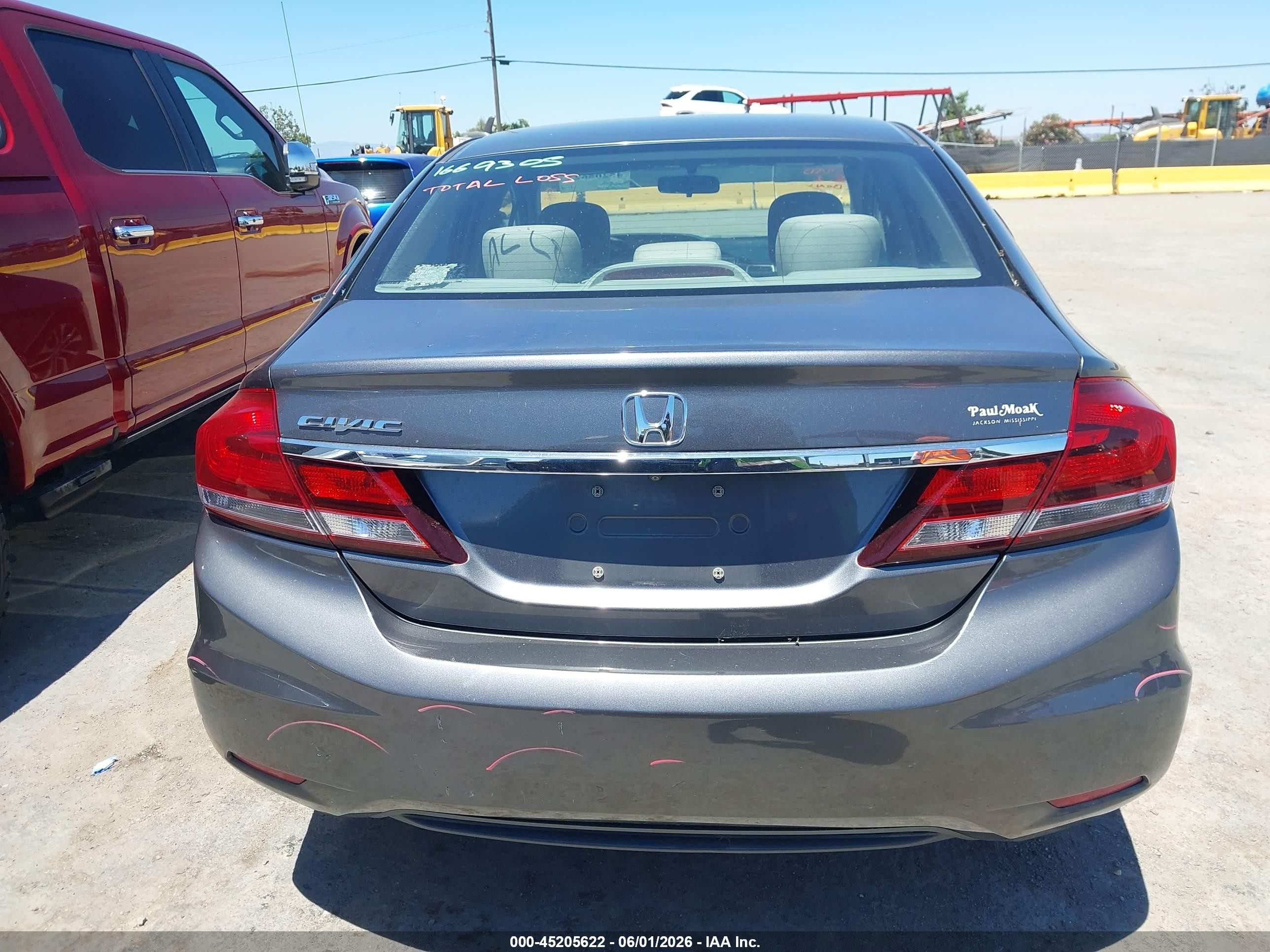 2013 Honda Civic Ex Серый vin: 19XFB2F88DE050848