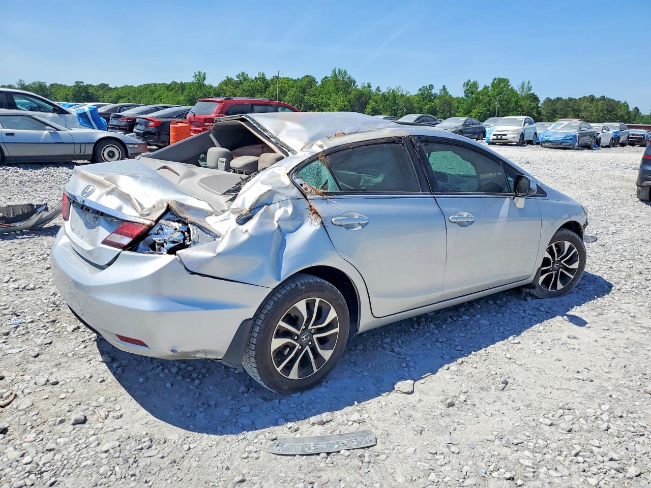 2013 Honda Civic Ex Серебряный vin: 19XFB2F88DE053524