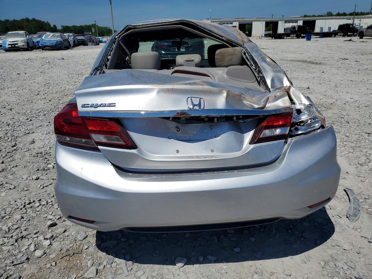 2013 Honda Civic Ex Серебряный vin: 19XFB2F88DE053524