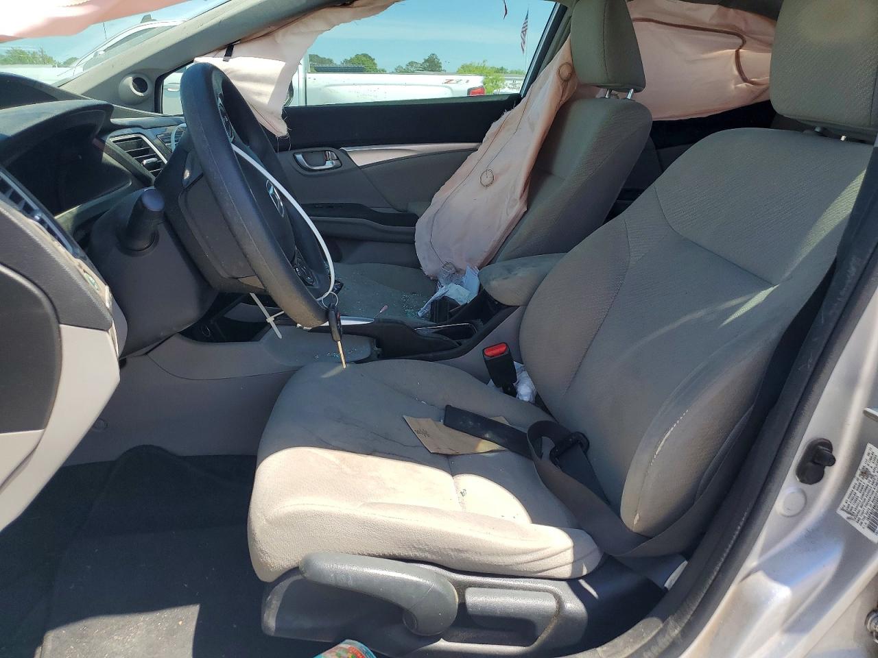 2013 Honda Civic Ex Серебряный vin: 19XFB2F88DE053524
