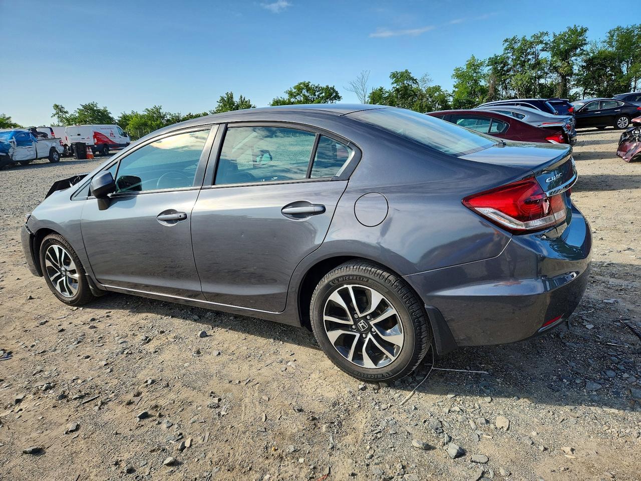 2013 Honda Civic Ex Gray vin: 19XFB2F88DE239662