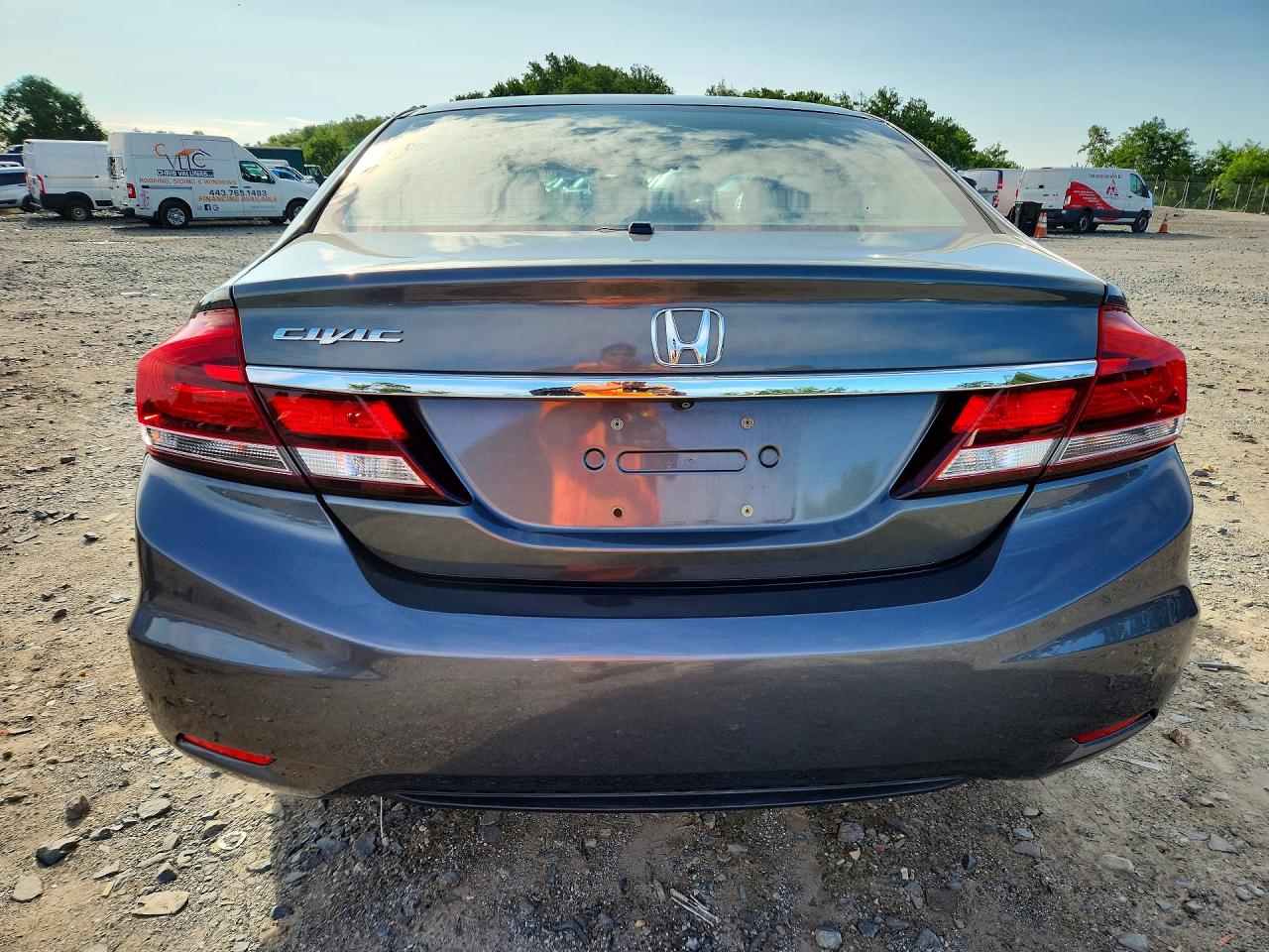 2013 Honda Civic Ex Gray vin: 19XFB2F88DE239662
