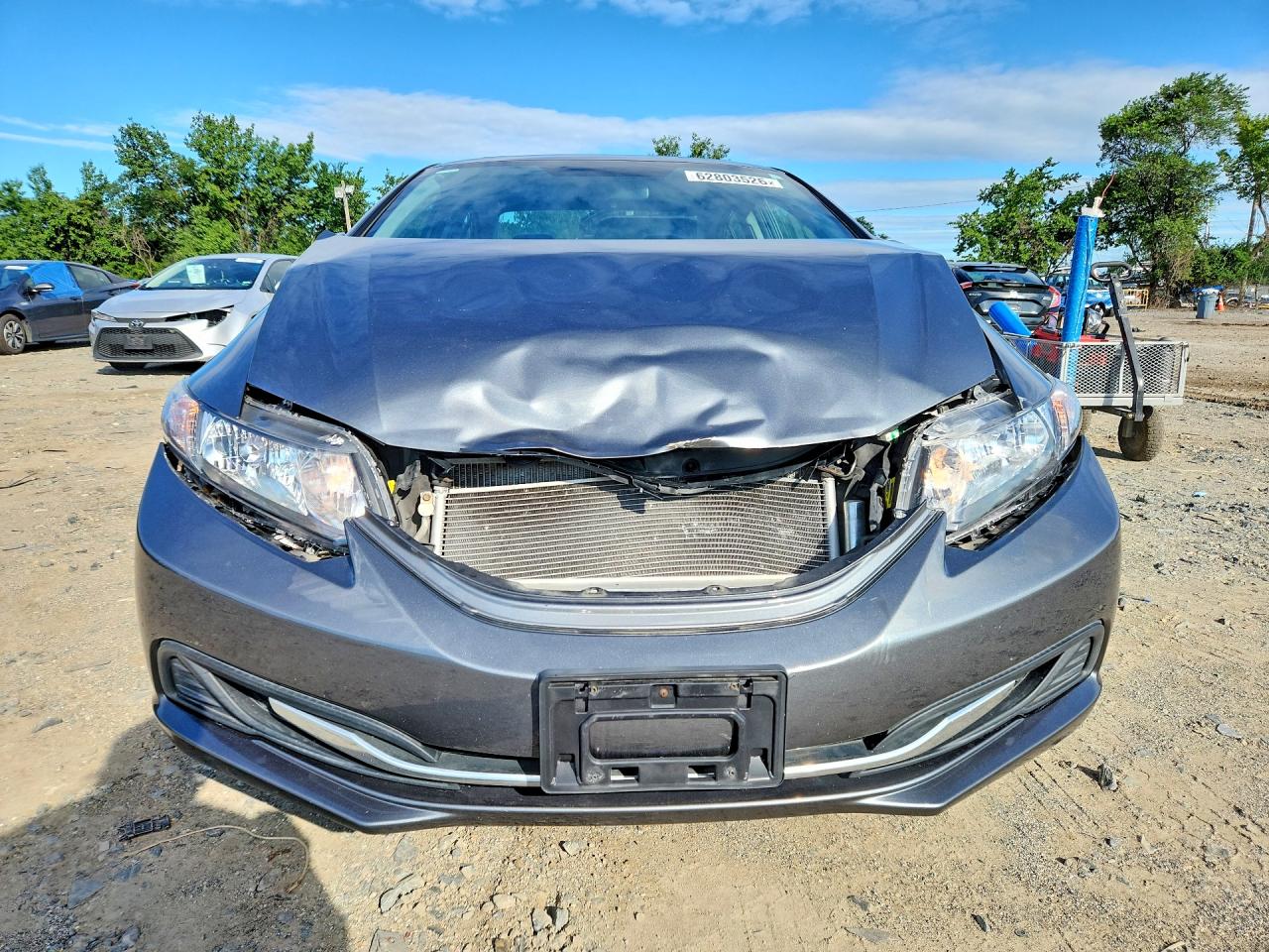 2013 Honda Civic Ex Gray vin: 19XFB2F88DE239662