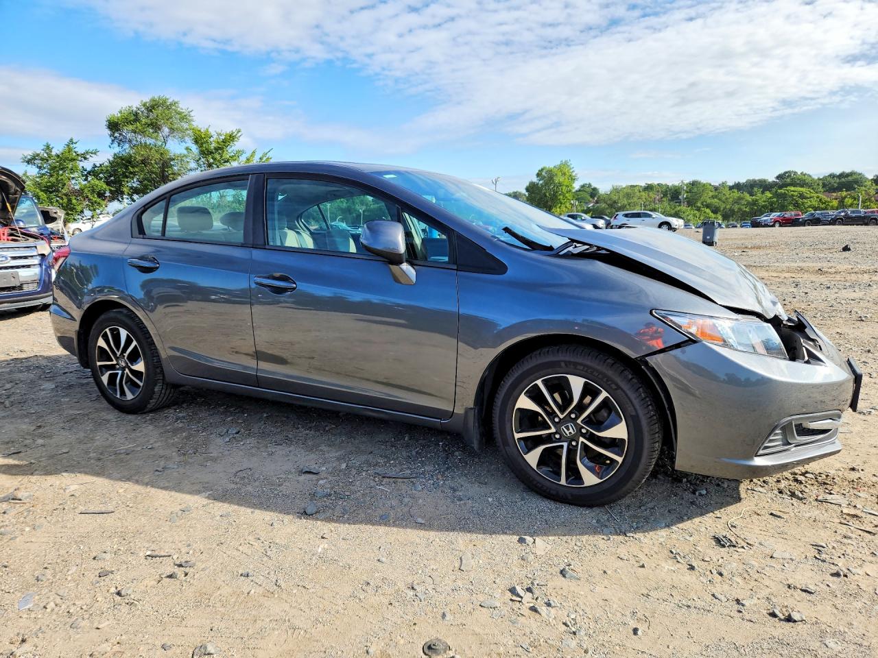 2013 Honda Civic Ex Gray vin: 19XFB2F88DE239662