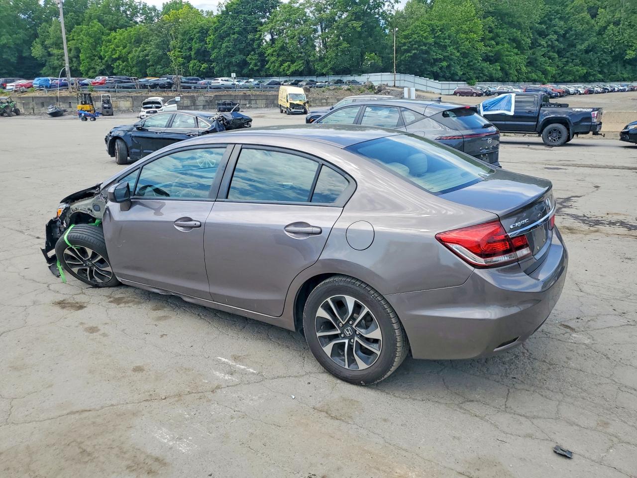 2013 Honda Civic Ex Серый vin: 19XFB2F88DE241556