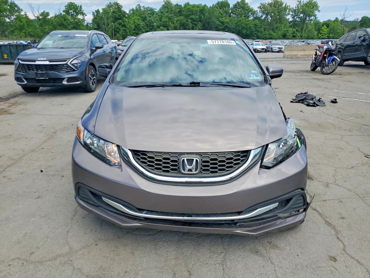 2013 Honda Civic Ex Серый vin: 19XFB2F88DE241556