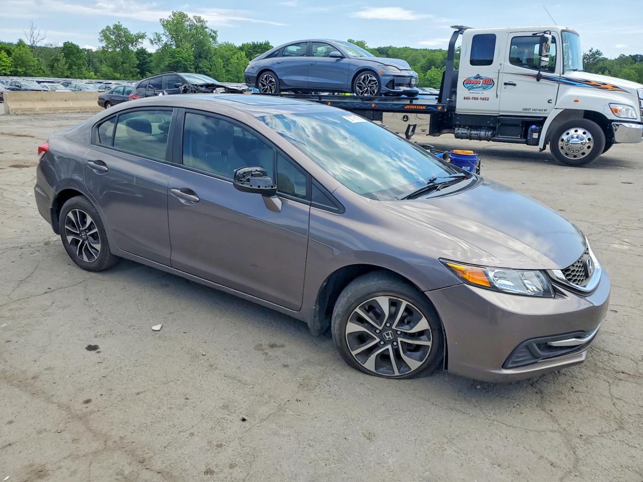2013 Honda Civic Ex Серый vin: 19XFB2F88DE241556