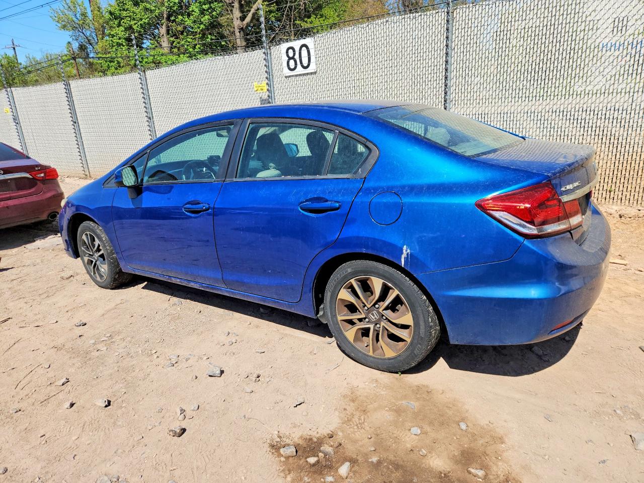 2013 Honda Civic Ex Blue vin: 19XFB2F88DE246885