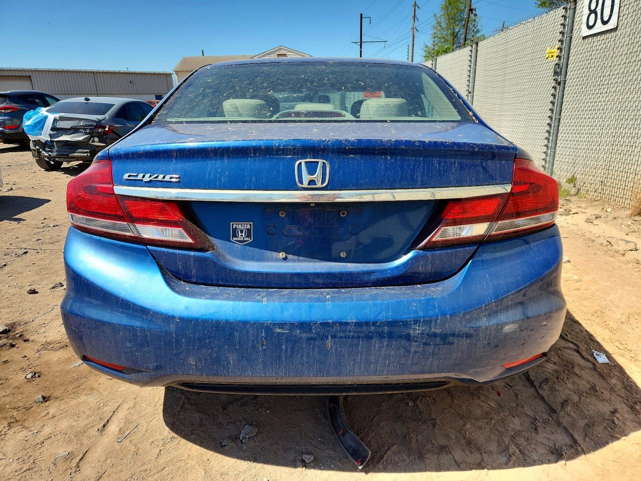 2013 Honda Civic Ex Blue vin: 19XFB2F88DE246885