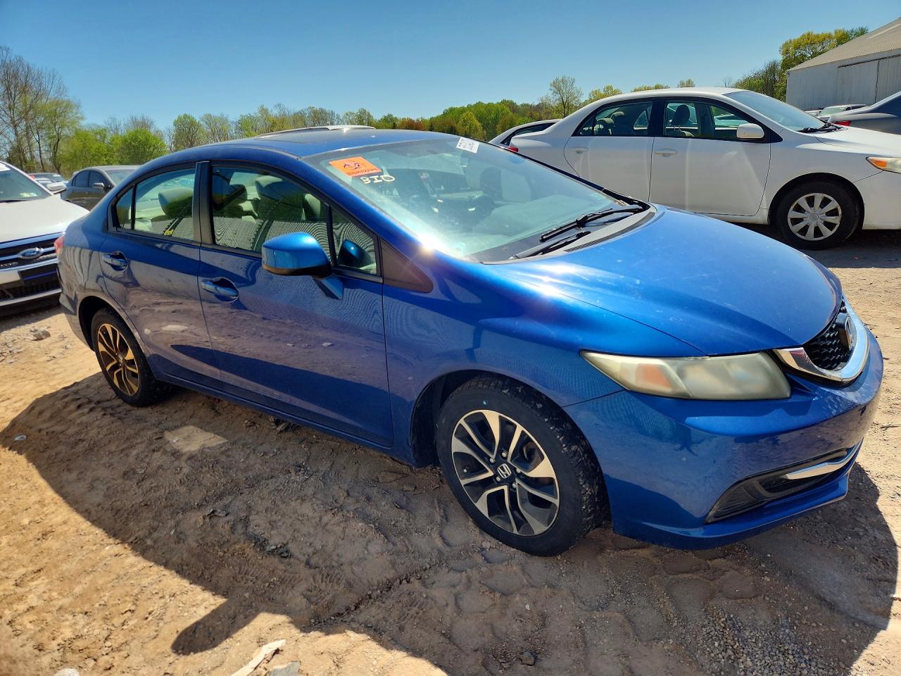 2013 Honda Civic Ex Blue vin: 19XFB2F88DE246885