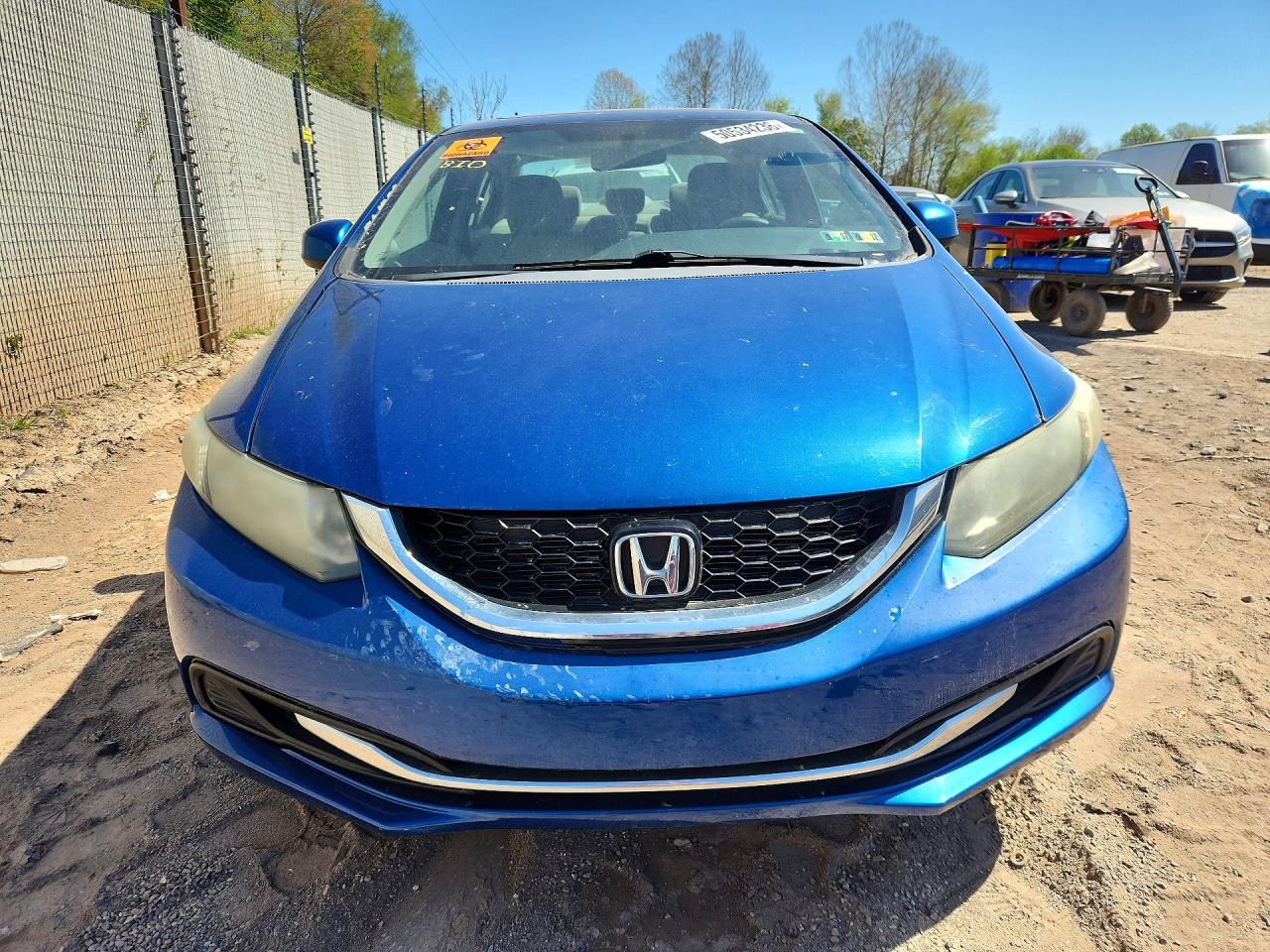 2013 Honda Civic Ex Blue vin: 19XFB2F88DE246885