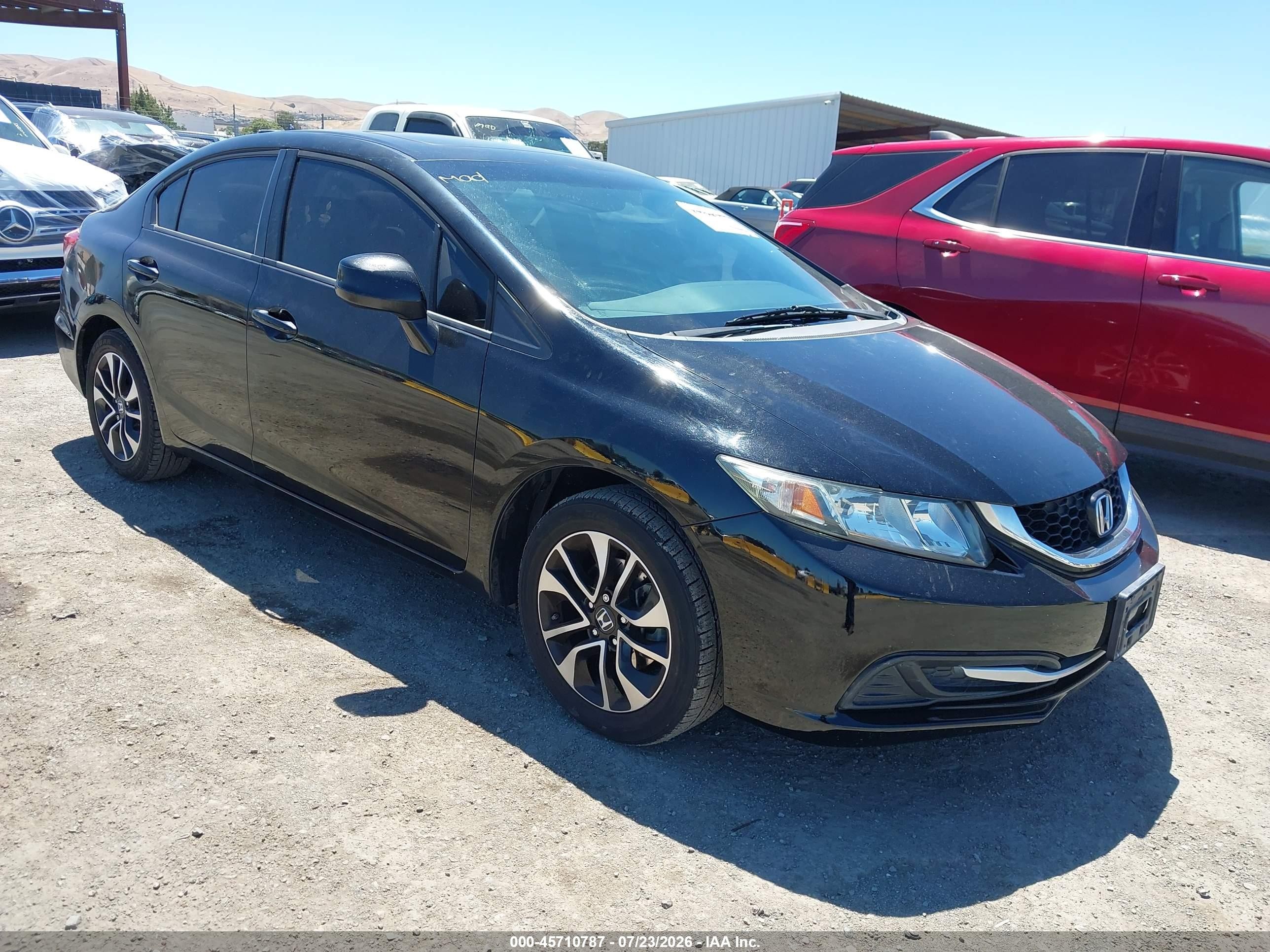 2013 Honda Civic Ex Черный vin: 19XFB2F88DE251200