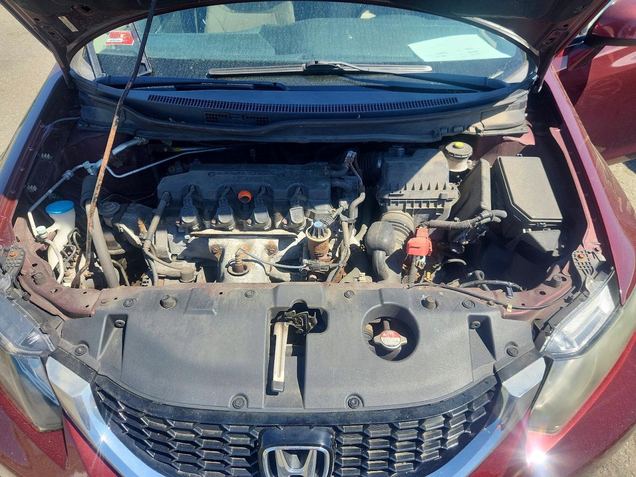 2013 Honda Civic Ex Burgundy vin: 19XFB2F88DE254887