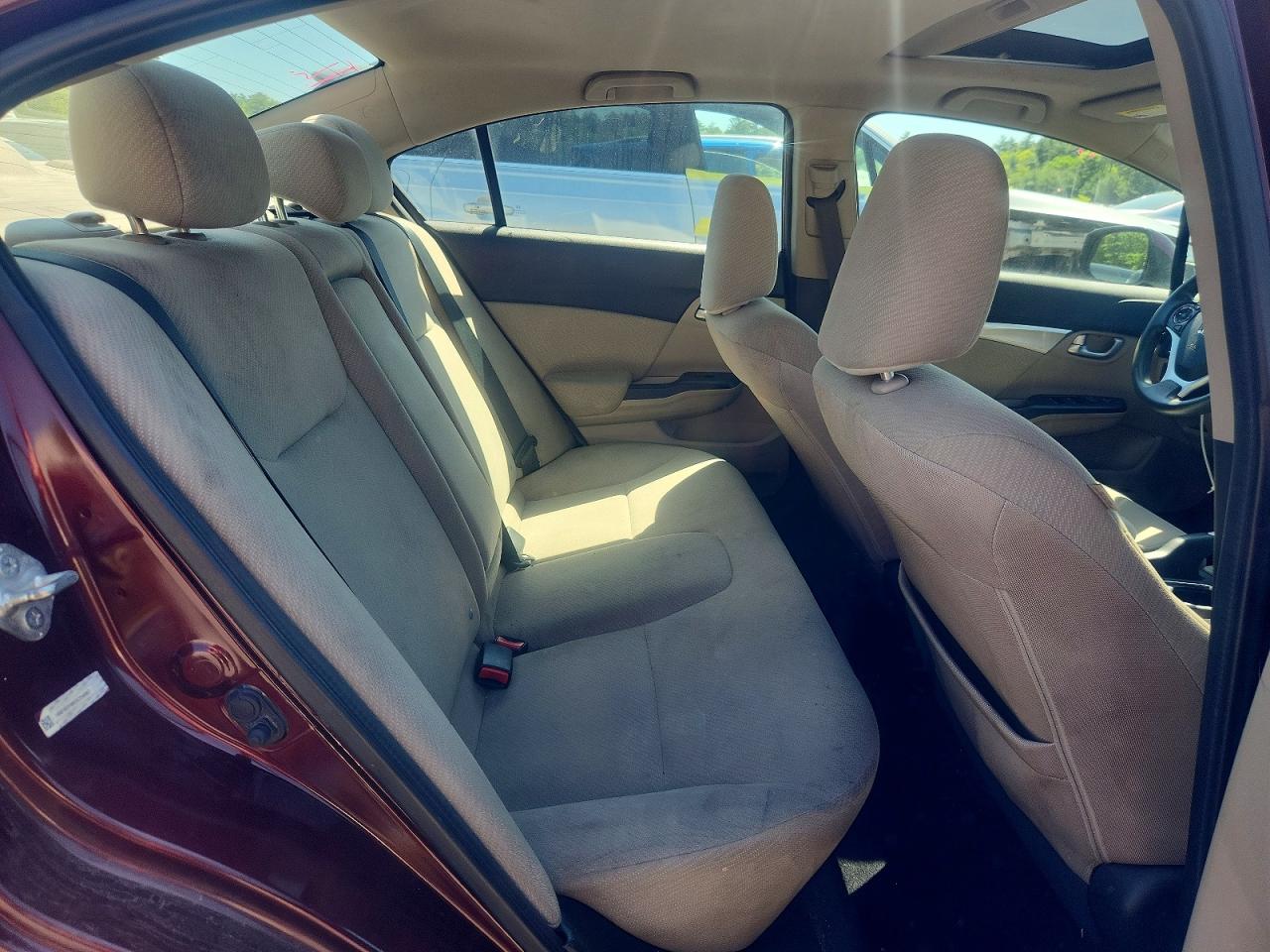 2013 Honda Civic Ex Burgundy vin: 19XFB2F88DE254887