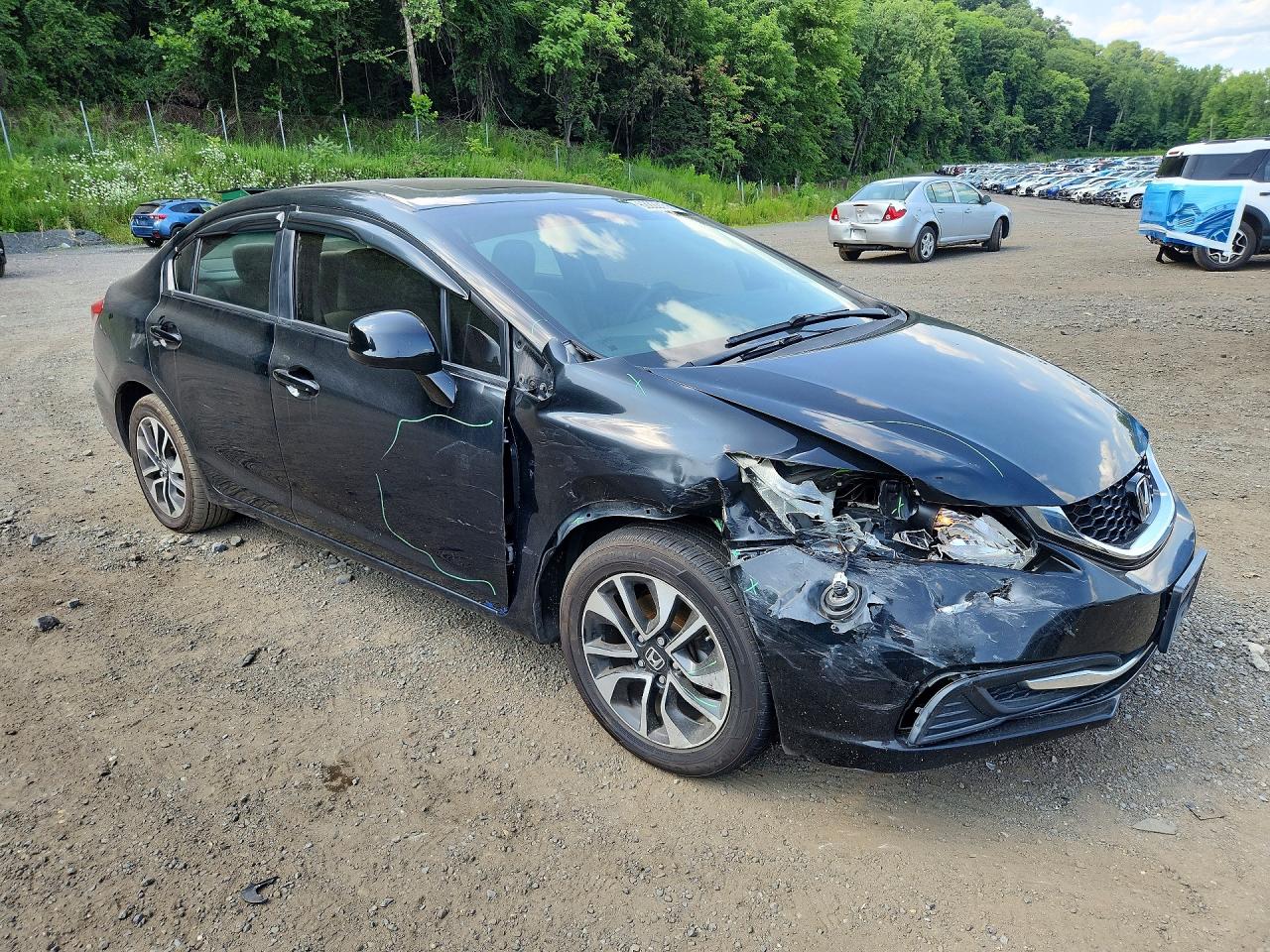 2013 Honda Civic Ex Charcoal vin: 19XFB2F88DE274444