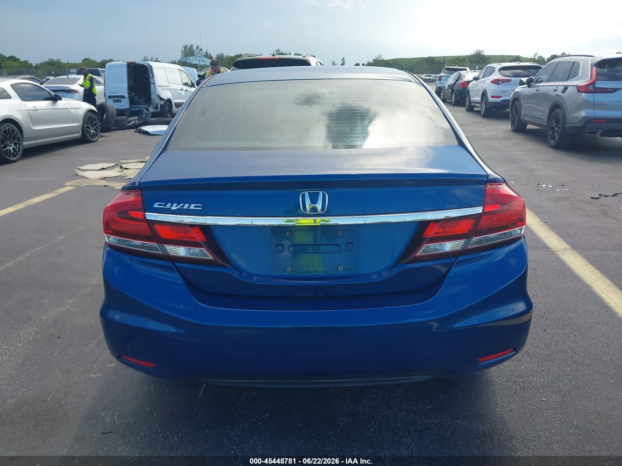 2014 Honda Civic Ex Blue vin: 19XFB2F88EE009041