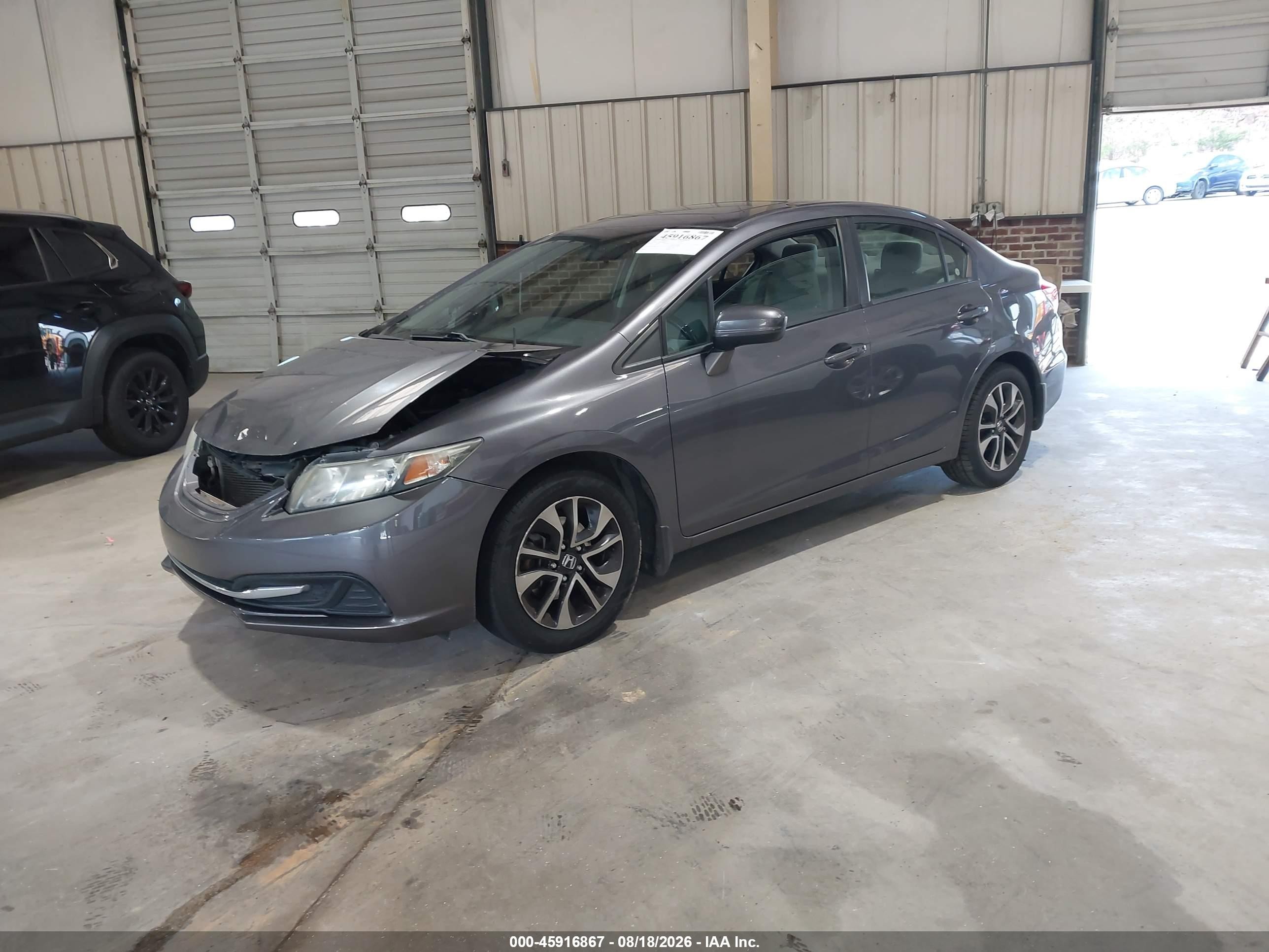2014 Honda Civic Ex Gray vin: 19XFB2F88EE028009