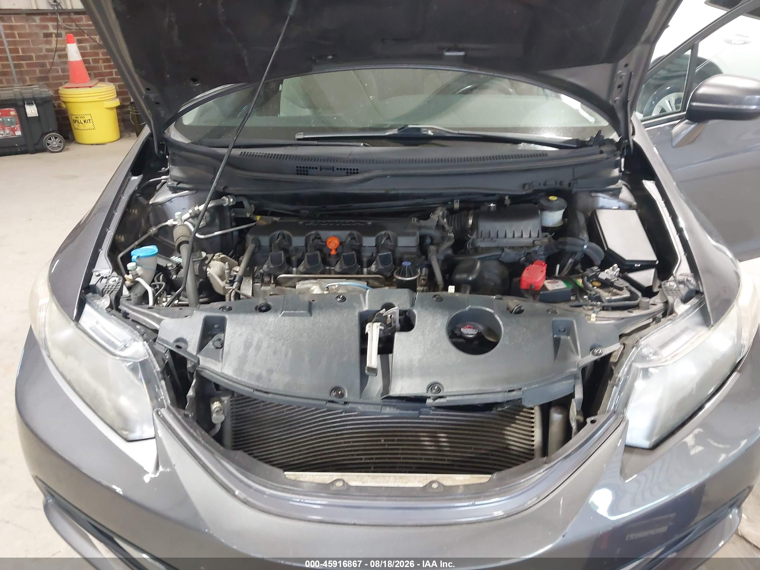 2014 Honda Civic Ex Gray vin: 19XFB2F88EE028009