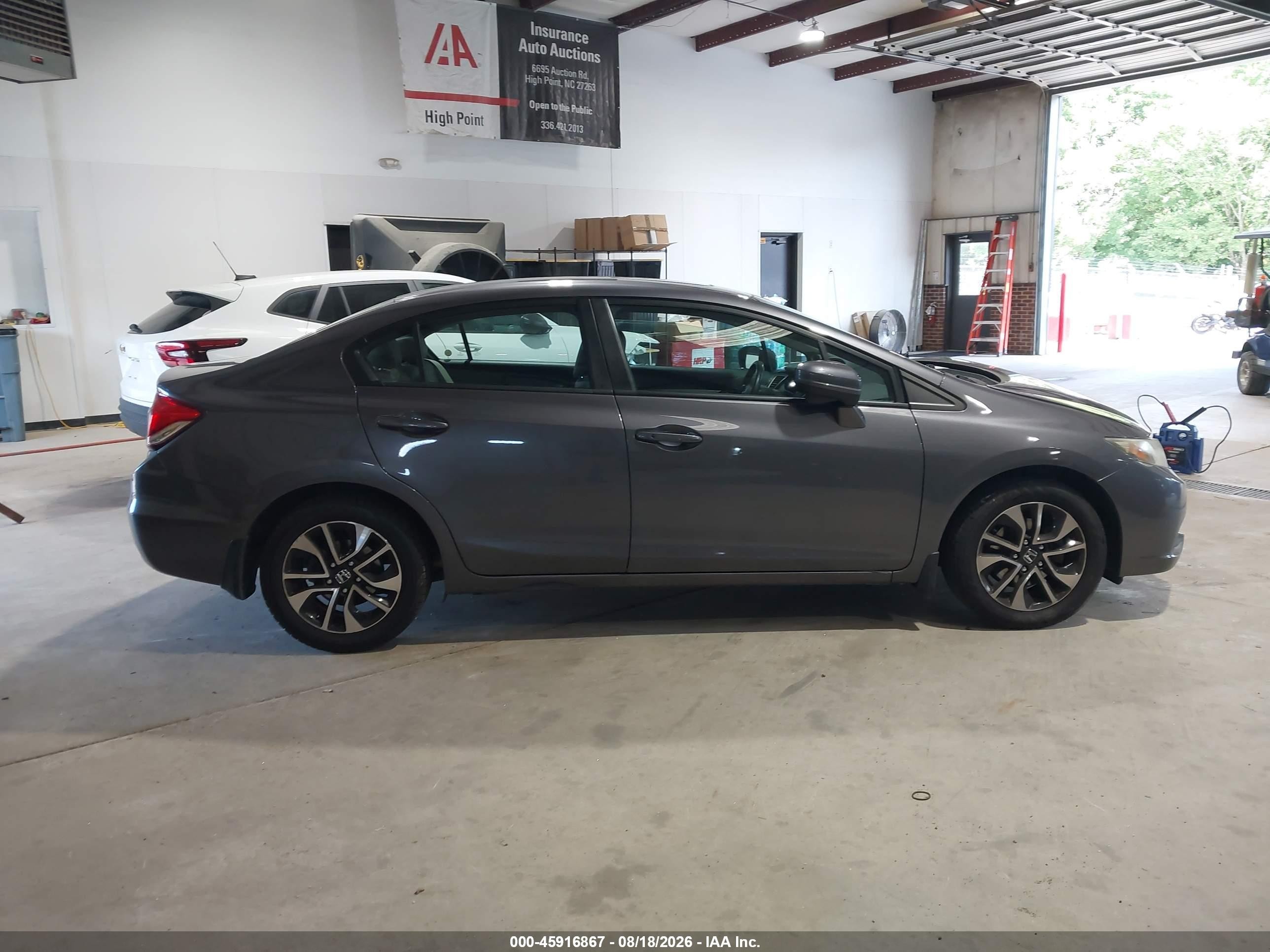 2014 Honda Civic Ex Gray vin: 19XFB2F88EE028009