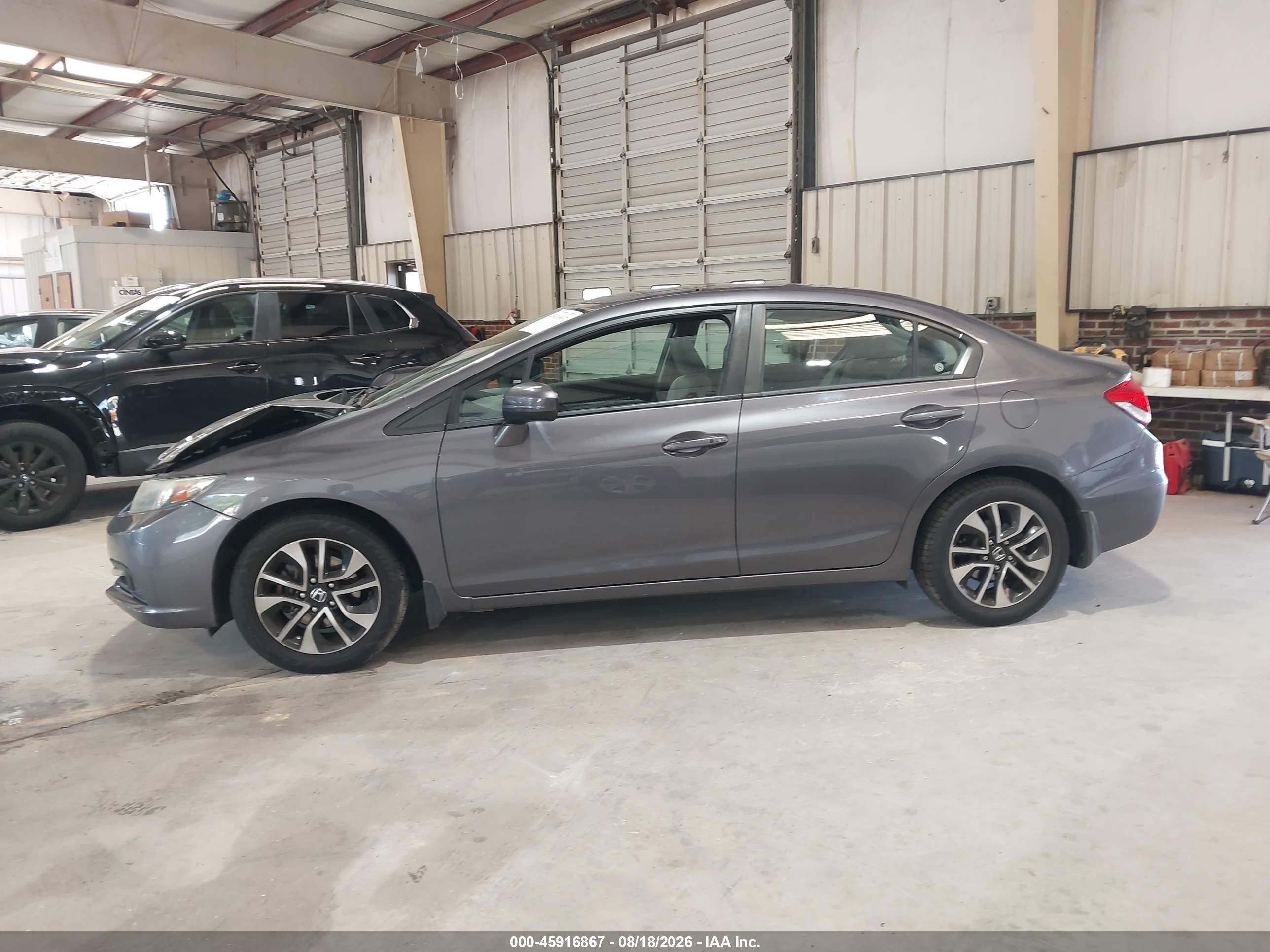 2014 Honda Civic Ex Gray vin: 19XFB2F88EE028009