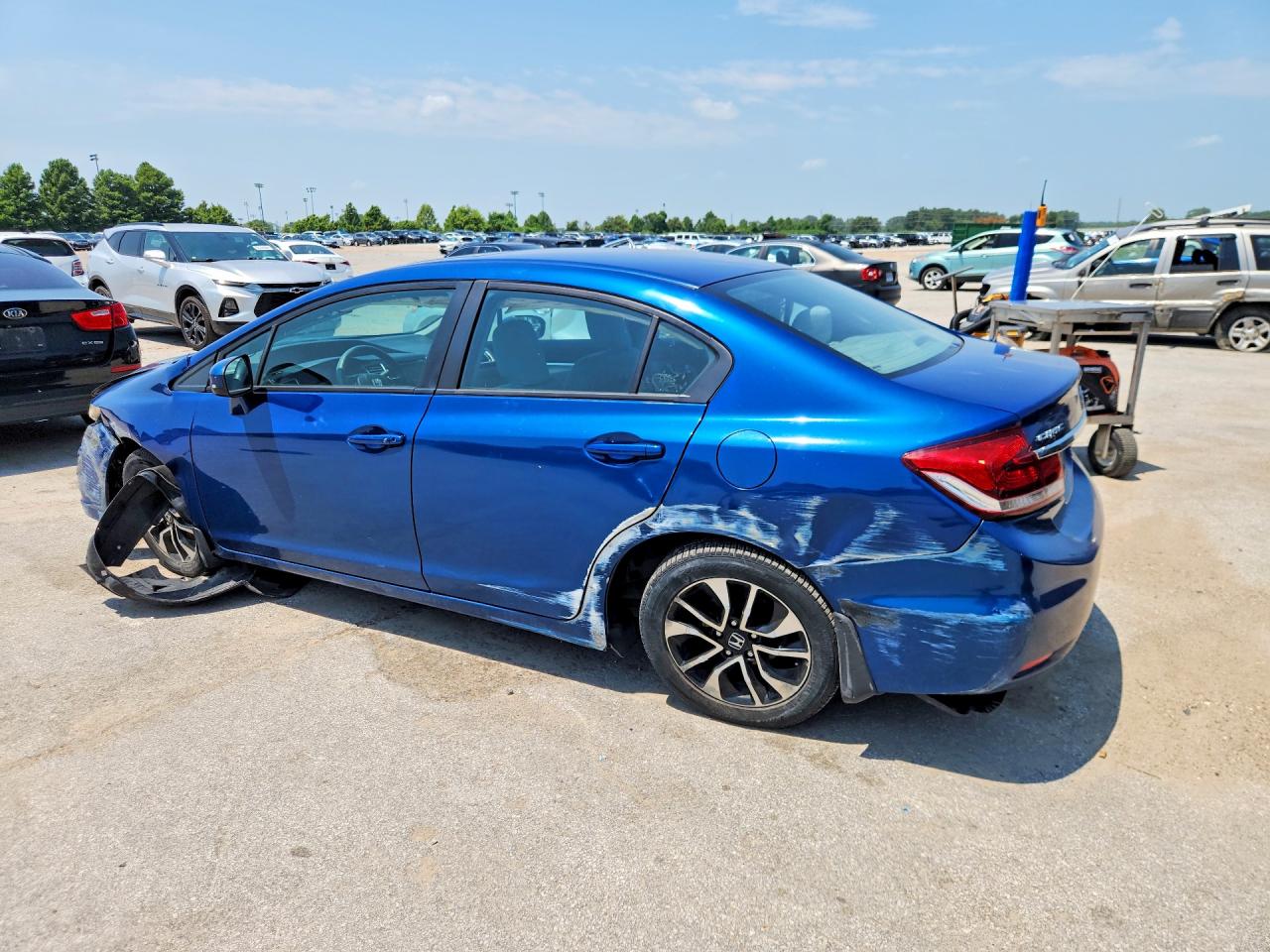 2014 Honda Civic Ex Blue vin: 19XFB2F88EE030889