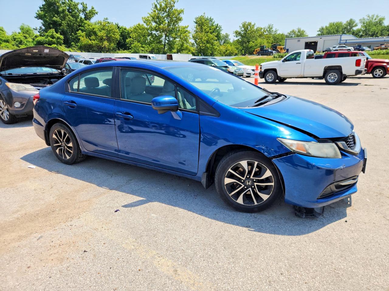 2014 Honda Civic Ex Blue vin: 19XFB2F88EE030889