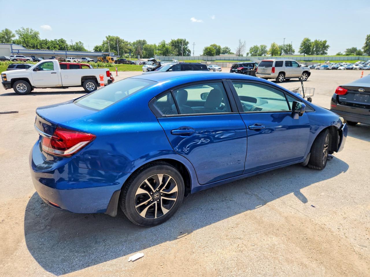 2014 Honda Civic Ex Blue vin: 19XFB2F88EE030889