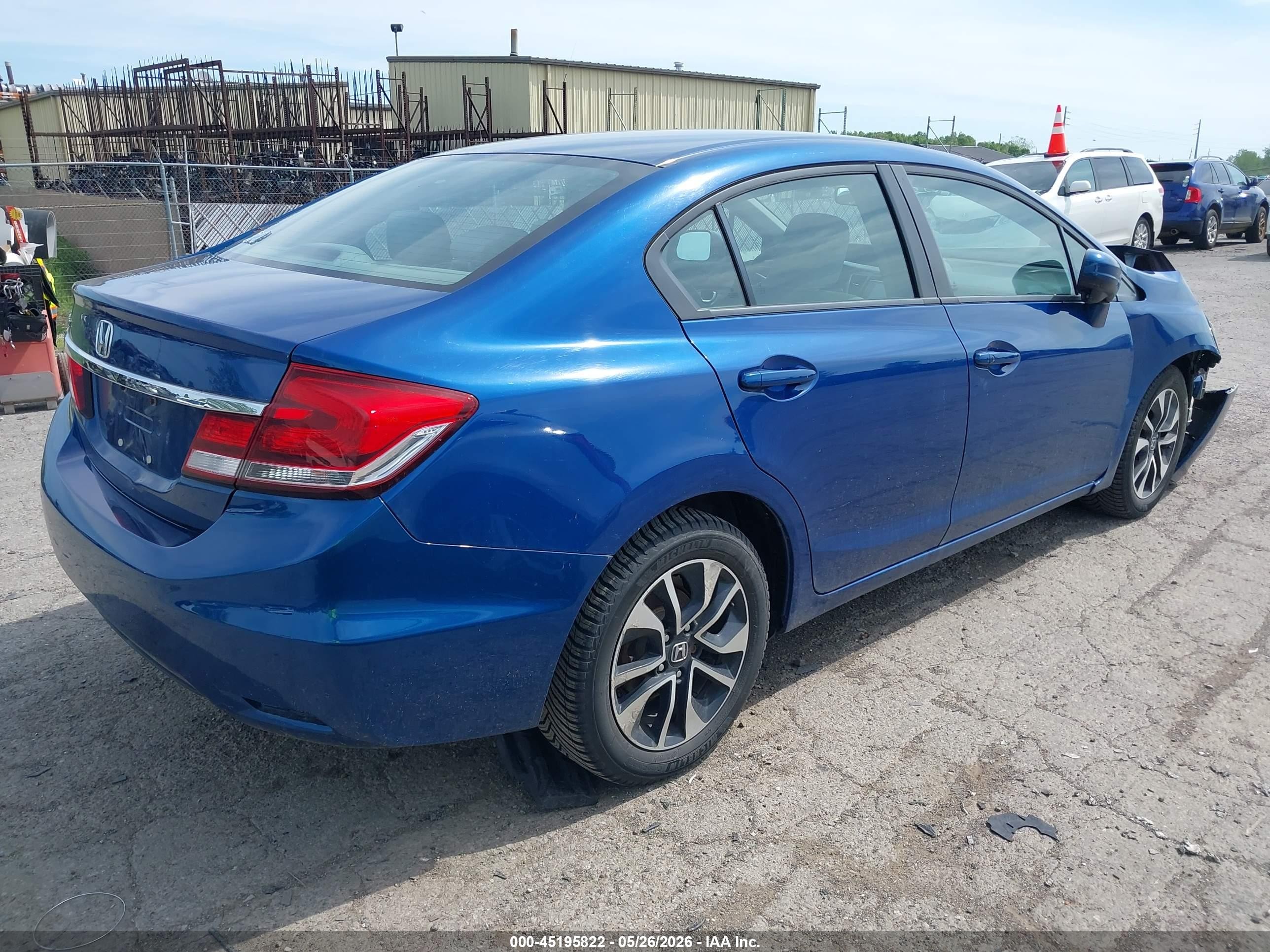 2014 Honda Civic Ex Blue vin: 19XFB2F88EE038944